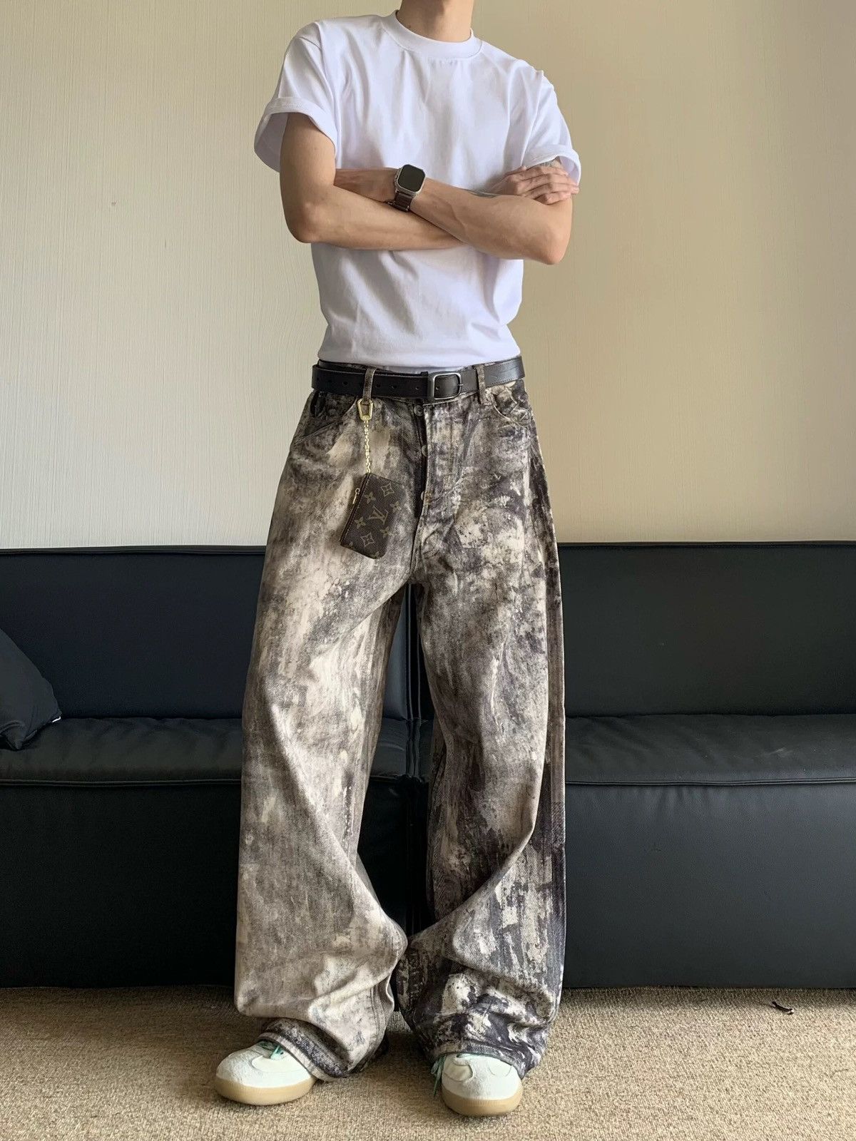 Designer × Vintage Retro punk pants Size US 34 / EU 50 - 3 Thumbnail