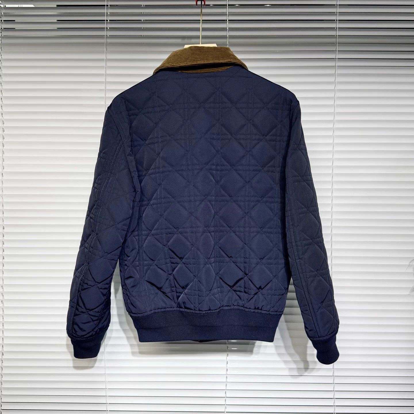 Dior DIOR Embroidered Logo Diamond Quilt Corduroy 46 Deep Blue Size US S / EU 44-46 / 1 - 2 Thumbnail
