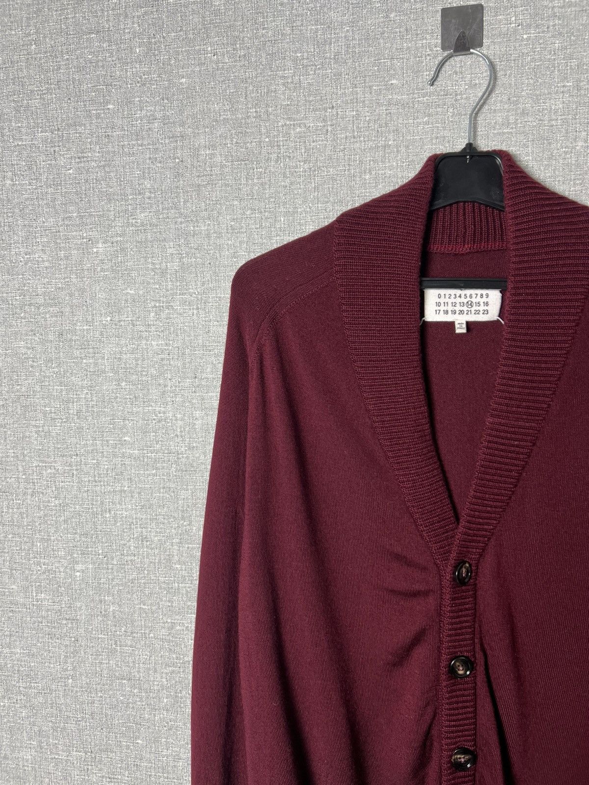 Maison Margiela Maison Margiela Shawl Collar Wool Button Cardigan Sweater Size US M / EU 48-50 / 2 - 3 Thumbnail