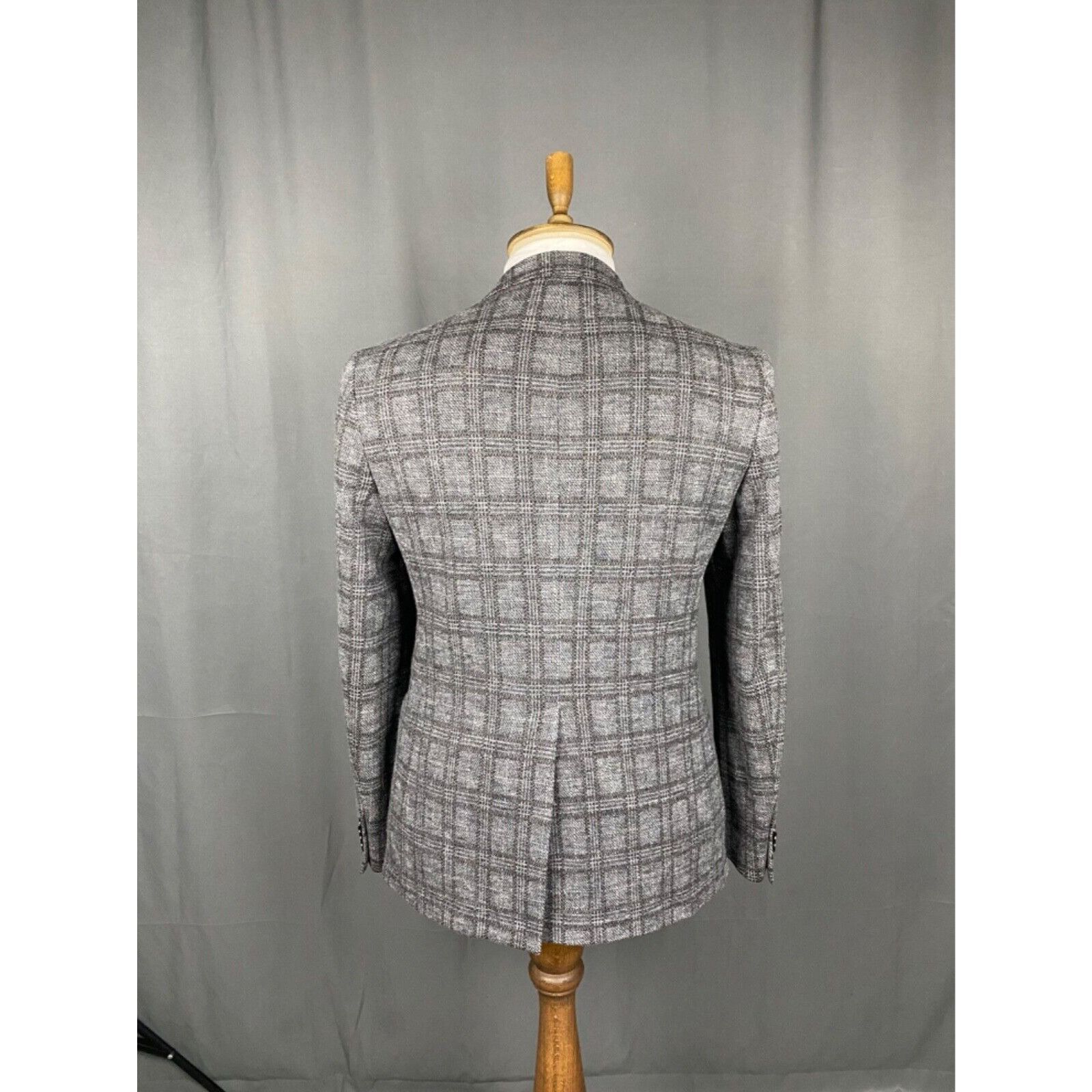 Etro ETRO Men's Gray Wool Checked Blazer Sportcoat Jacket Size 48 Size 48R - 8 Thumbnail