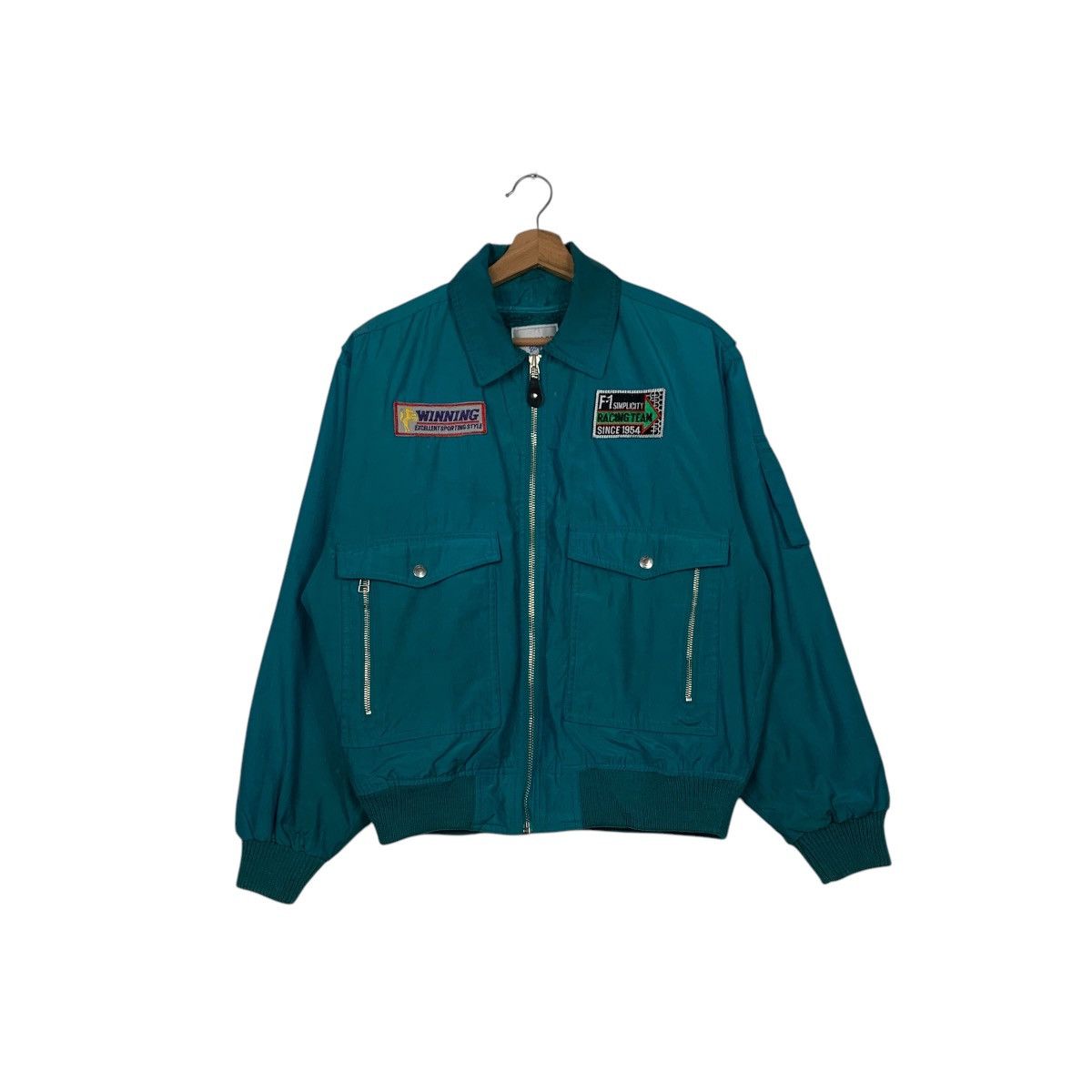 Vintage 90's YORKLET BOYS F1 Racing Team Sherpa Jacket #2489-C112 Size US S / EU 44-46 / 1 - 1 Thumbnail