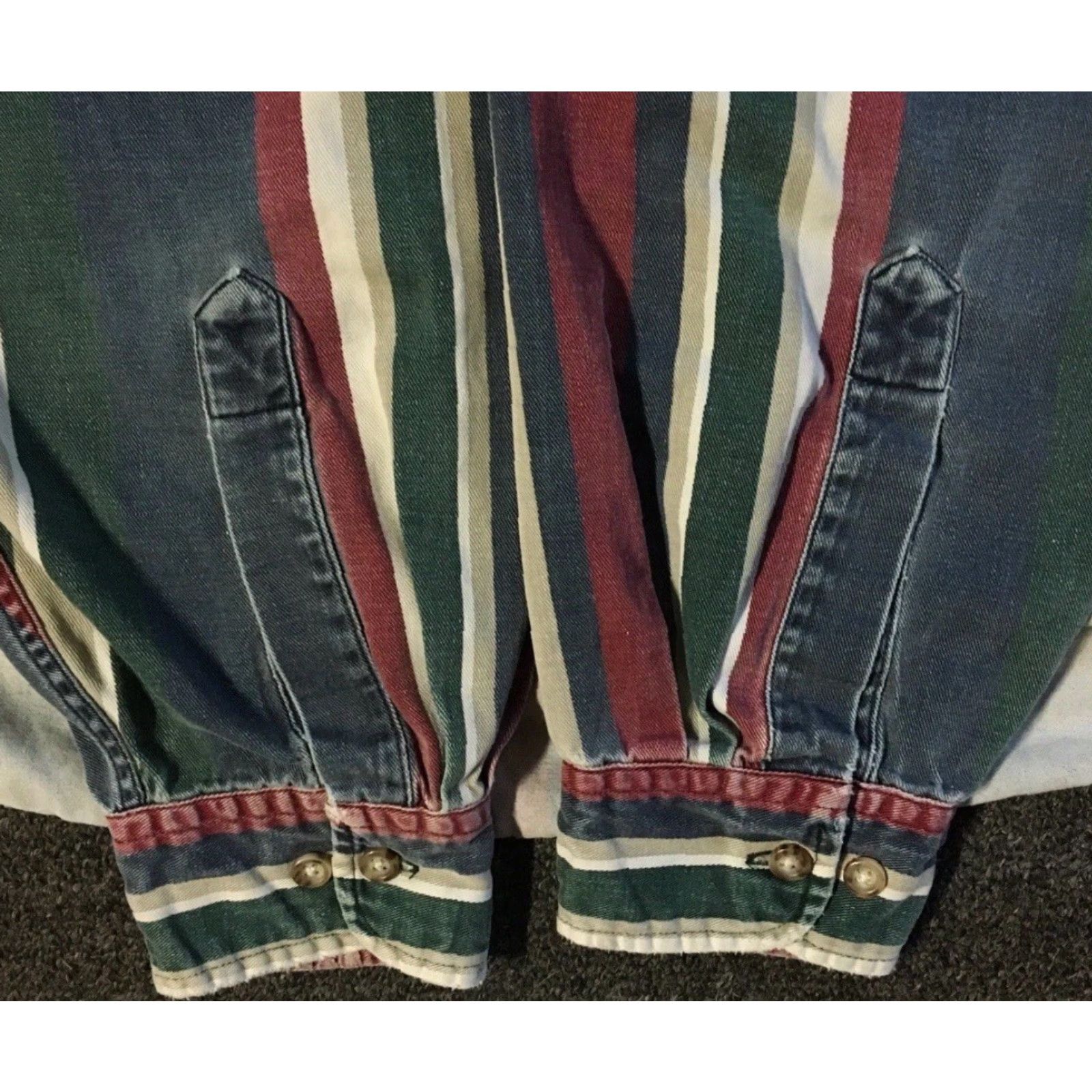 Gotcha Vtg 90s Striped Faded Shirt M Surf Skate Beach Grunge AOP Vaporwave Gotcha OP 80 Size US M / EU 48-50 / 2 - 3 Thumbnail