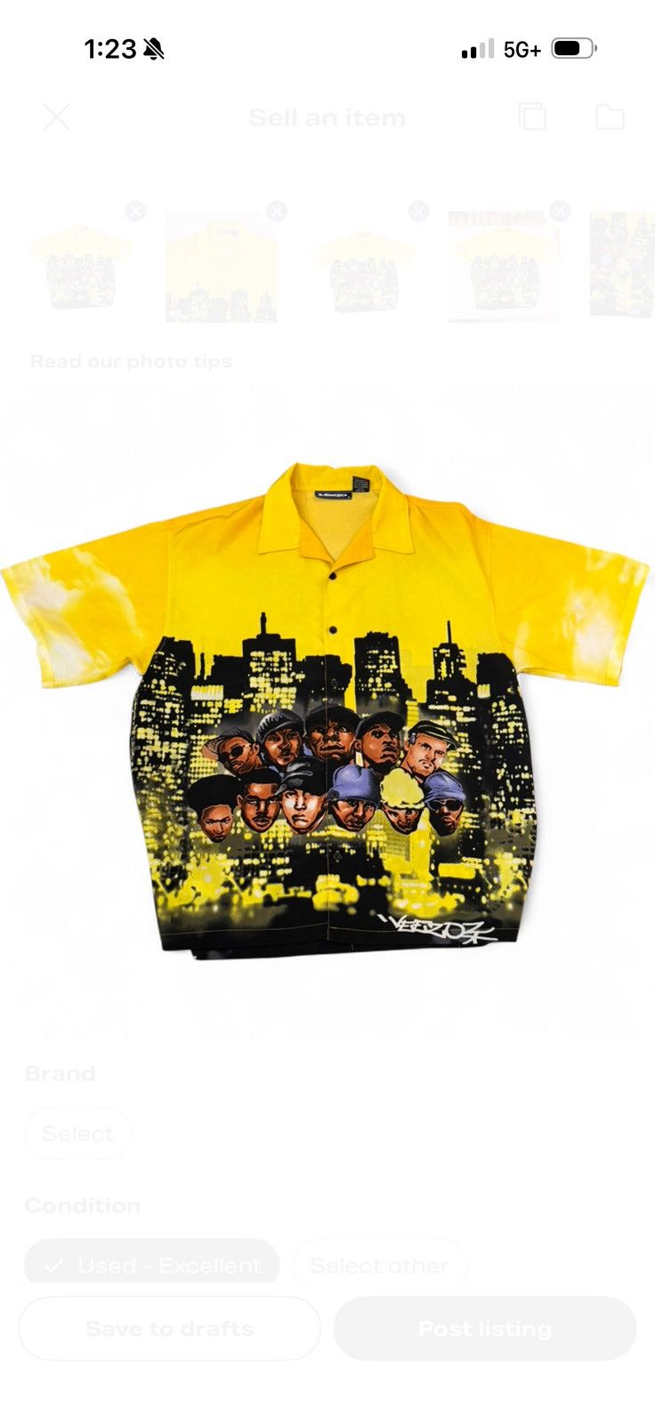 Other Veezo Y2K Hip-Hop City Graphic Button-Up (1999–2002) Size US XL / EU 56 / 4 - 3 Thumbnail