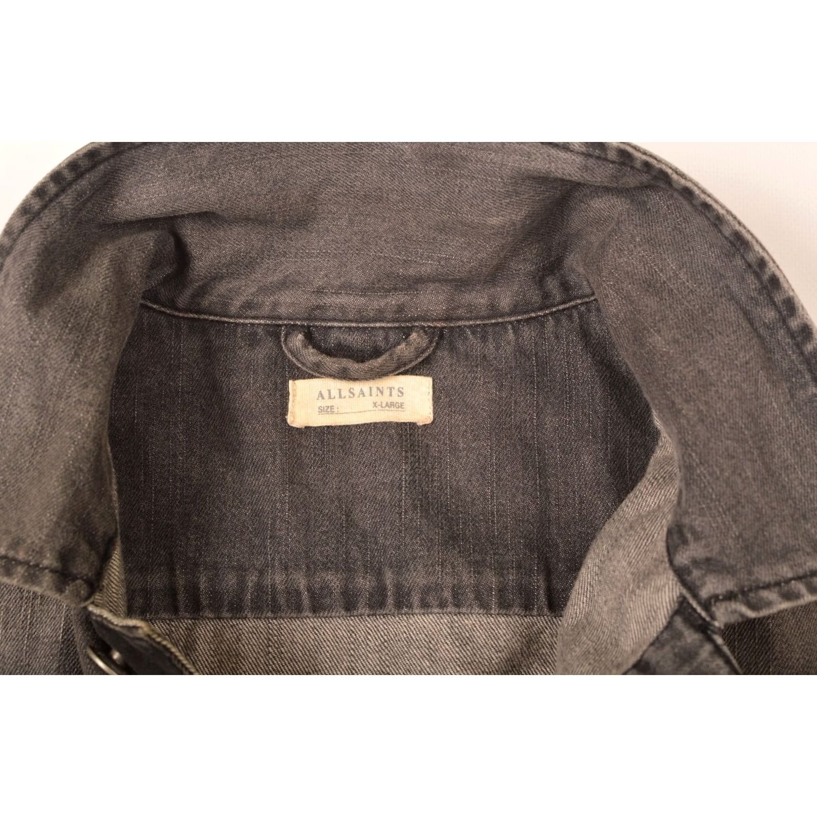 Allsaints AllSaints Struan Gray Denim Jacket XL Mens Size US 36 / EU 52 - 4 Thumbnail
