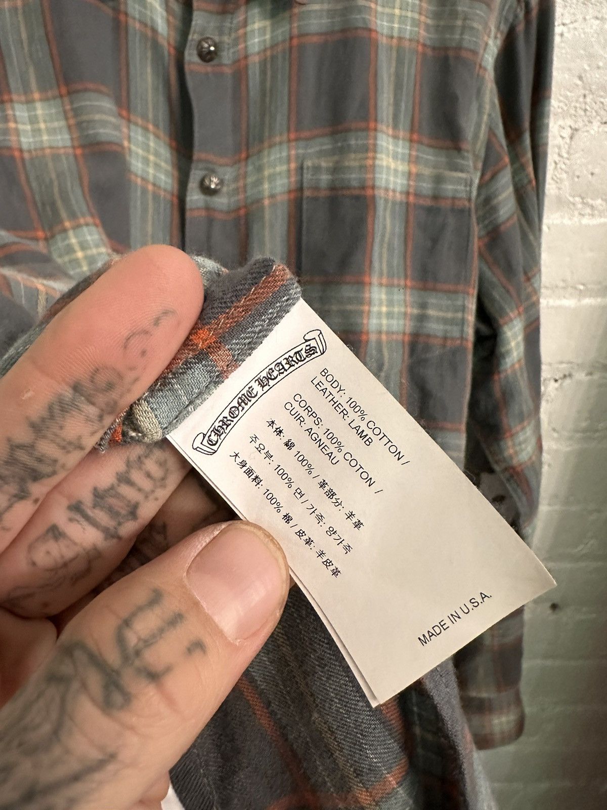 Chrome Hearts Chrome Hearts 1:1 FLOODED Cross Patch Shirt Size US L / EU 52-54 / 3 - 12 Thumbnail
