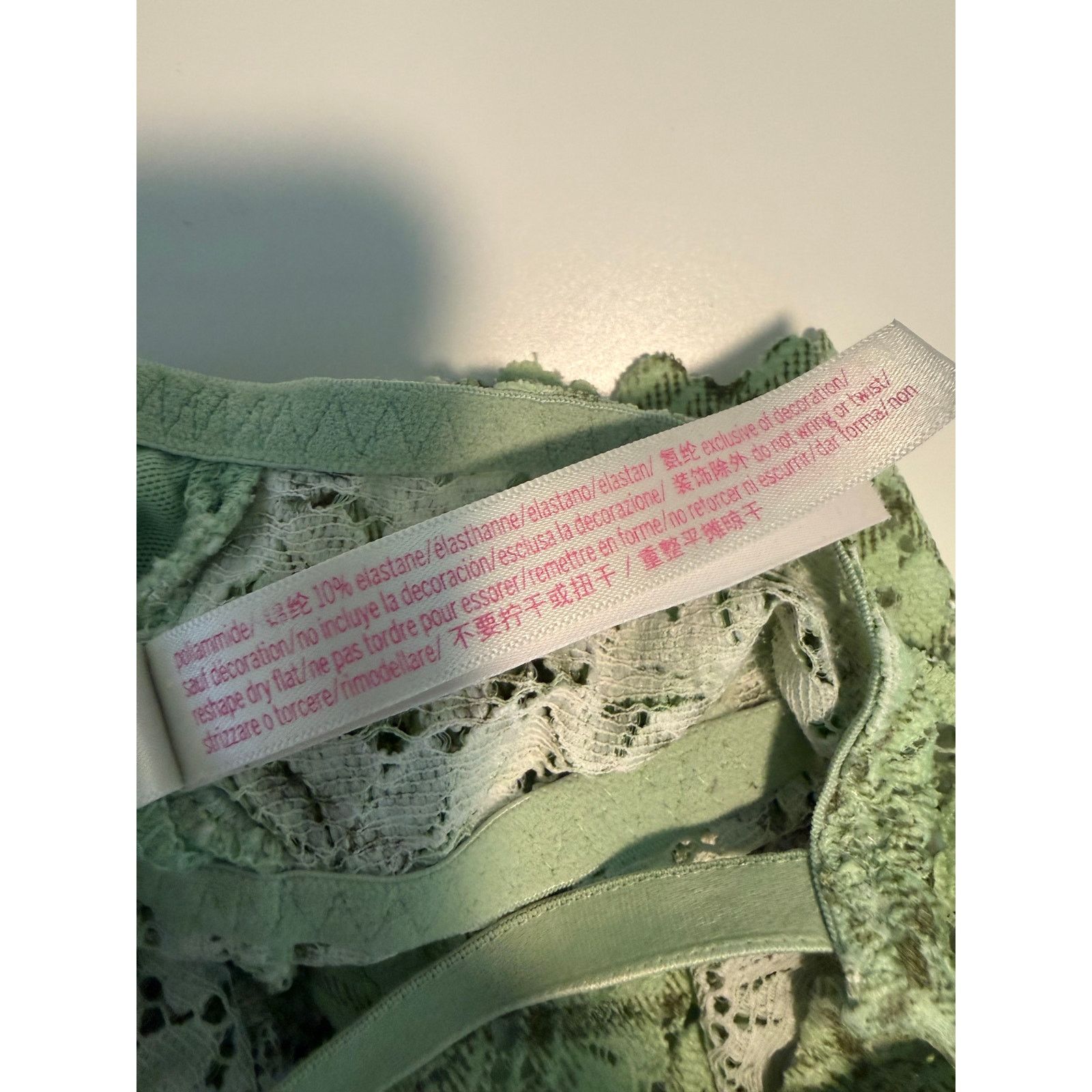 Victoria's Secret Victoria's Secret Plaid Lace Bralette Women Green L - C017 Size ONE SIZE - 6 Thumbnail
