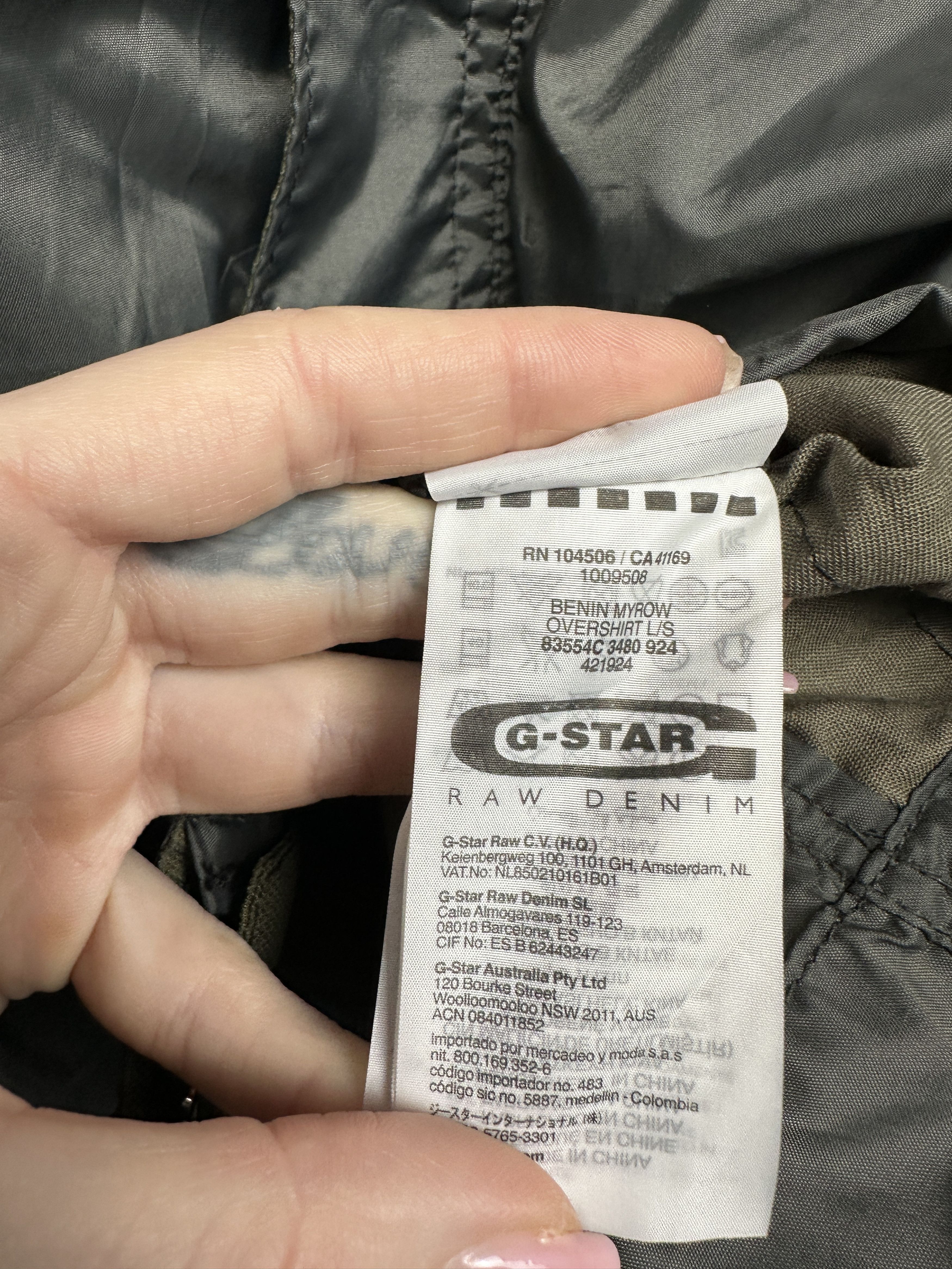 G-Star G Star Raw Benin Myrow Overshirt Nylon Mens Jacket Size US L / EU 52-54 / 3 - 5 Thumbnail