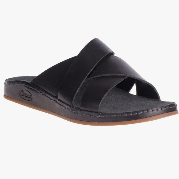 Chaco Chaco Wayfarer Black Leather Crisscross Strap Jesus Sandal Size US 11 / IT 41 - 8 Thumbnail