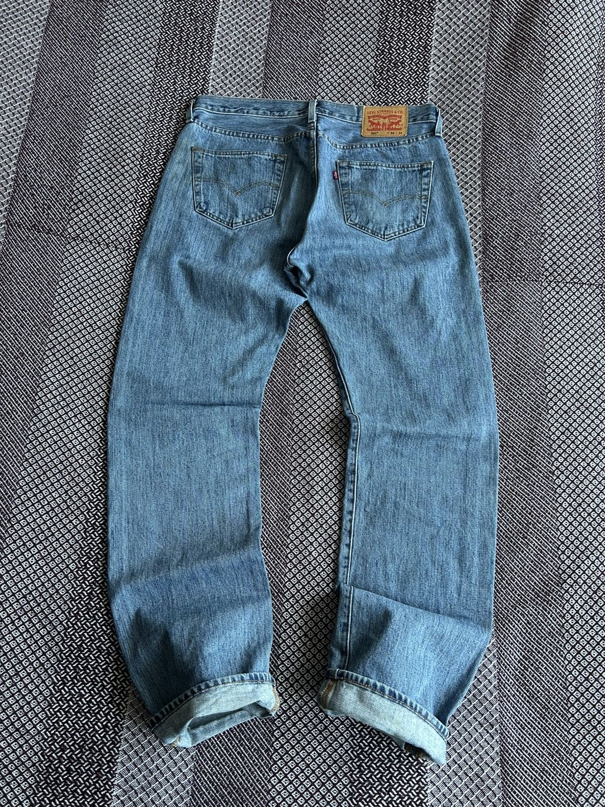 Levi's Vintage Levis 501 Solid Denim Jeans Faded Size W34 Baggy Fit Size US 34 / EU 50 - 1 Thumbnail