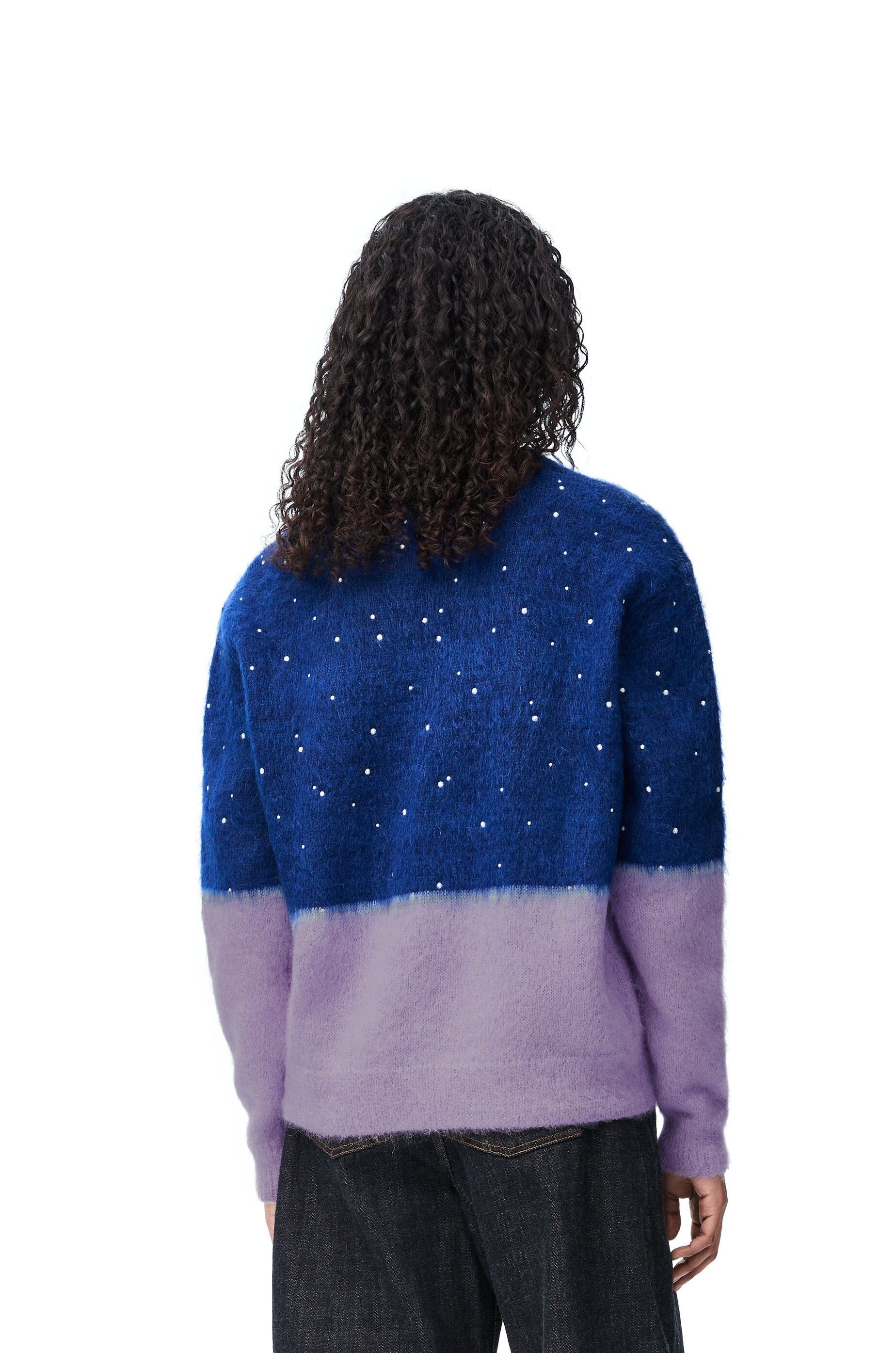 Loewe o1in1g0426 Gradient Sweater in Navy Blue/Lilac Size S / US 4 / IT 40 - 4 Thumbnail