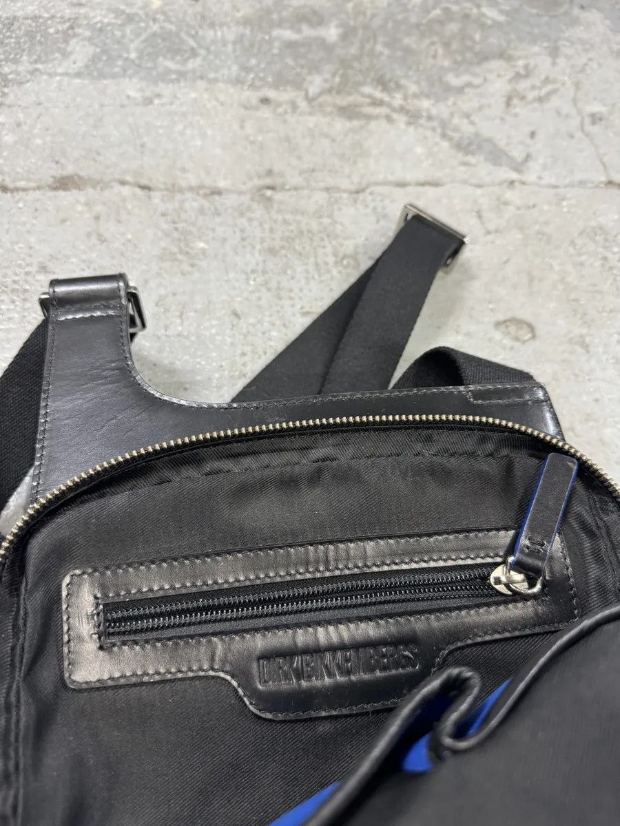 Dirk Bikkembergs 2000s Dirk Bikkembergs Black Leather Shoulder Bag Size ONE SIZE - 8 Thumbnail
