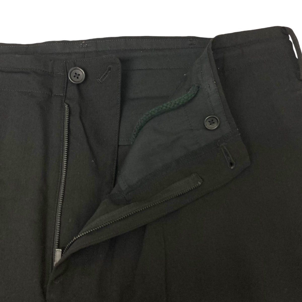 Yohji Yamamoto yohji yamamoto SEAM TUCK PANTS -BLACK-Tack side pants Size US 37 - 4 Thumbnail