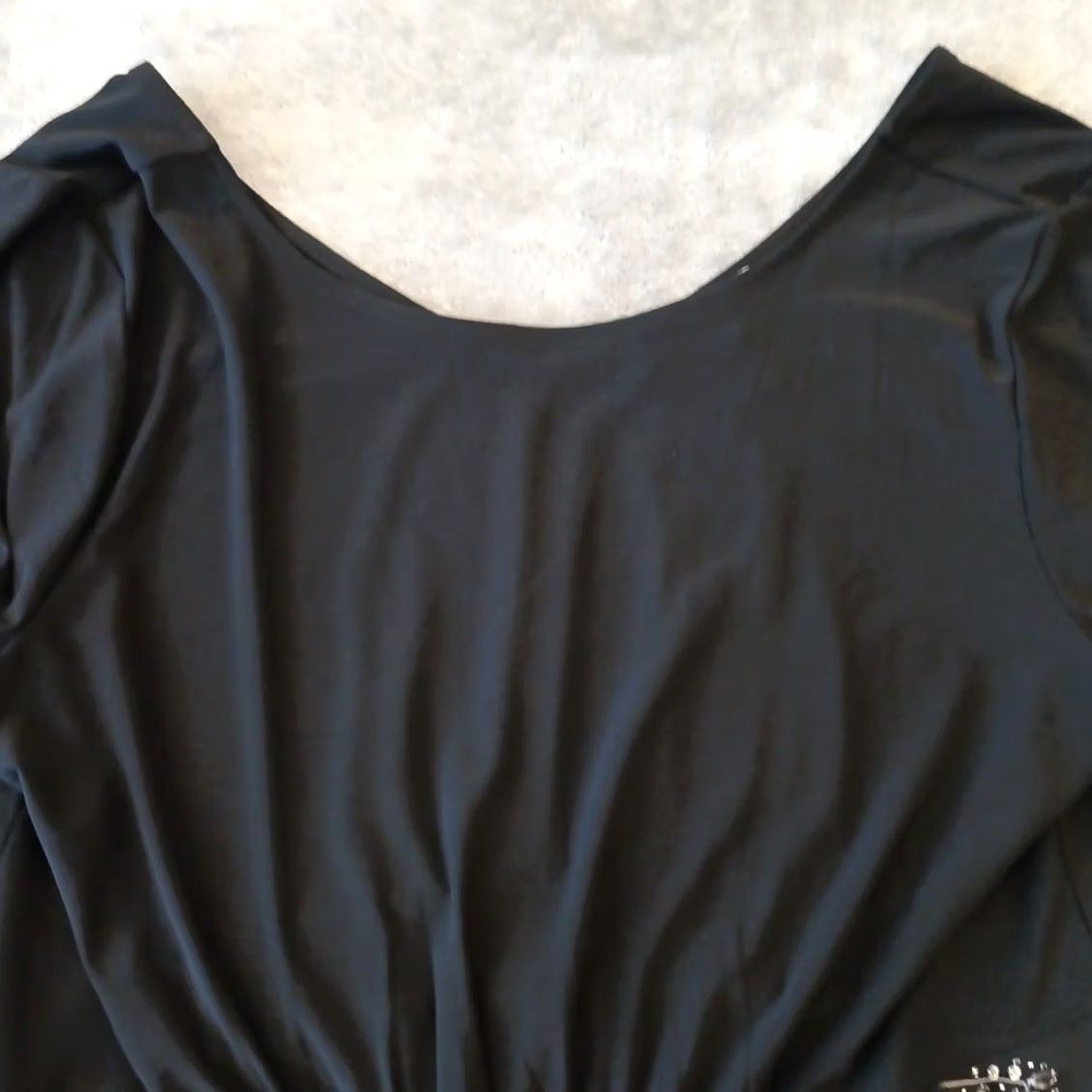 White House Black Market White House Black Market Shirt Womens XL Black 3/4 Sleeve Stretch Size XL / US 12-14 / IT 48-50 - 2 Thumbnail