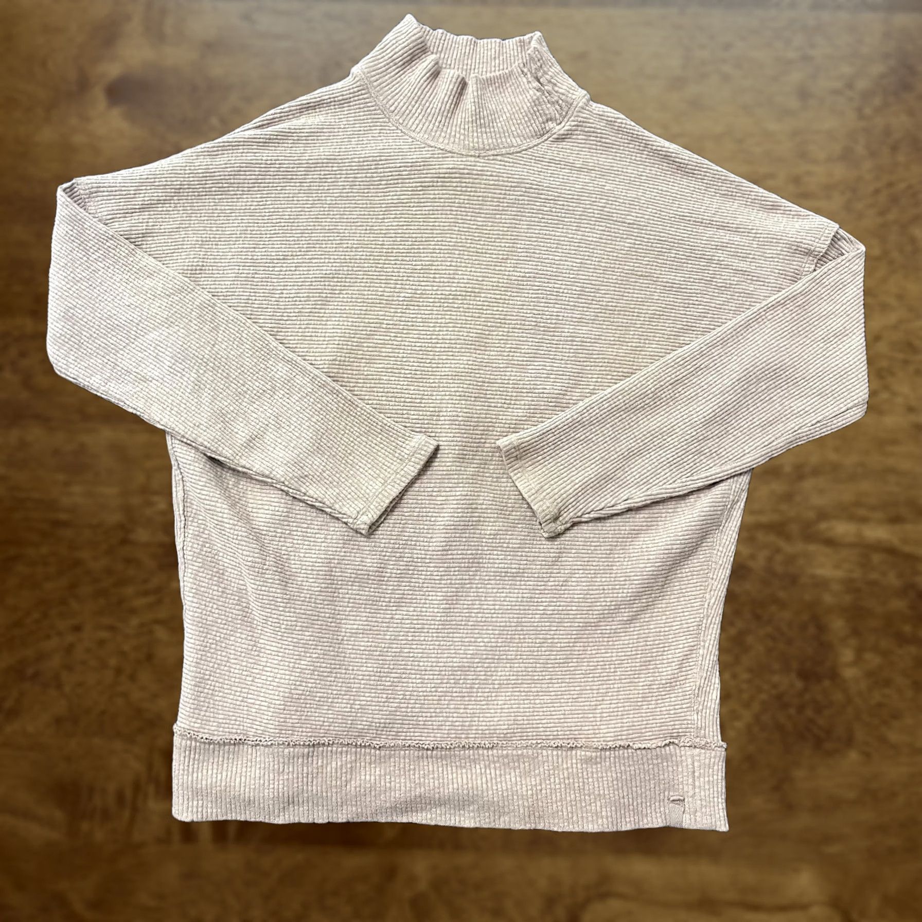 Vintage We The Free Sweater Womens Small Beige Ribbed High Neck Pullover Lightweight Top Size S / US 4 / IT 40 - 1 Thumbnail
