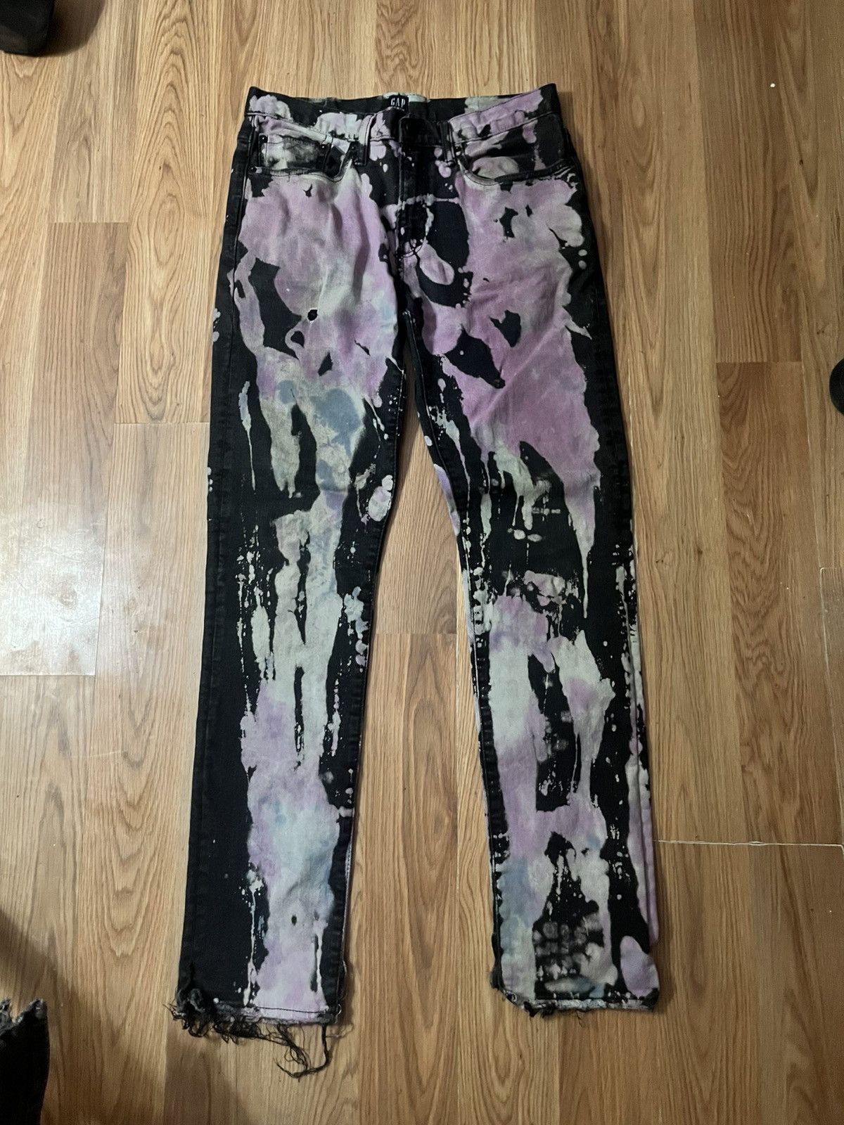 Other Purple Paint Splatter GAP Skinny Jeans 1of1 Size US 30 / EU 46 - 1 Thumbnail