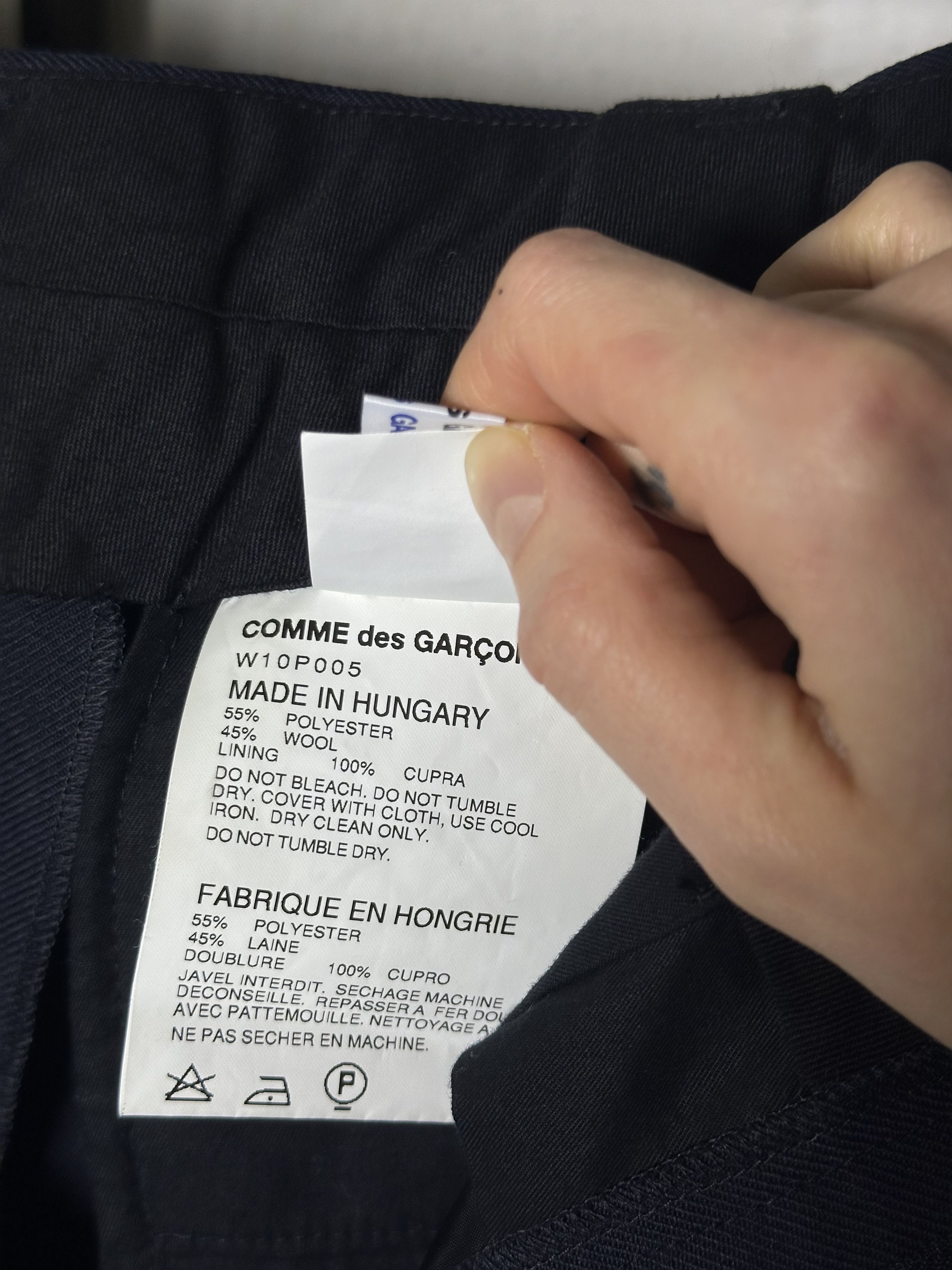 Comme des Garcons Comme Des Garcons Shoulder Strap Wool Trousers In Blue Size 28" / US 6 / IT 42 - 11 Thumbnail