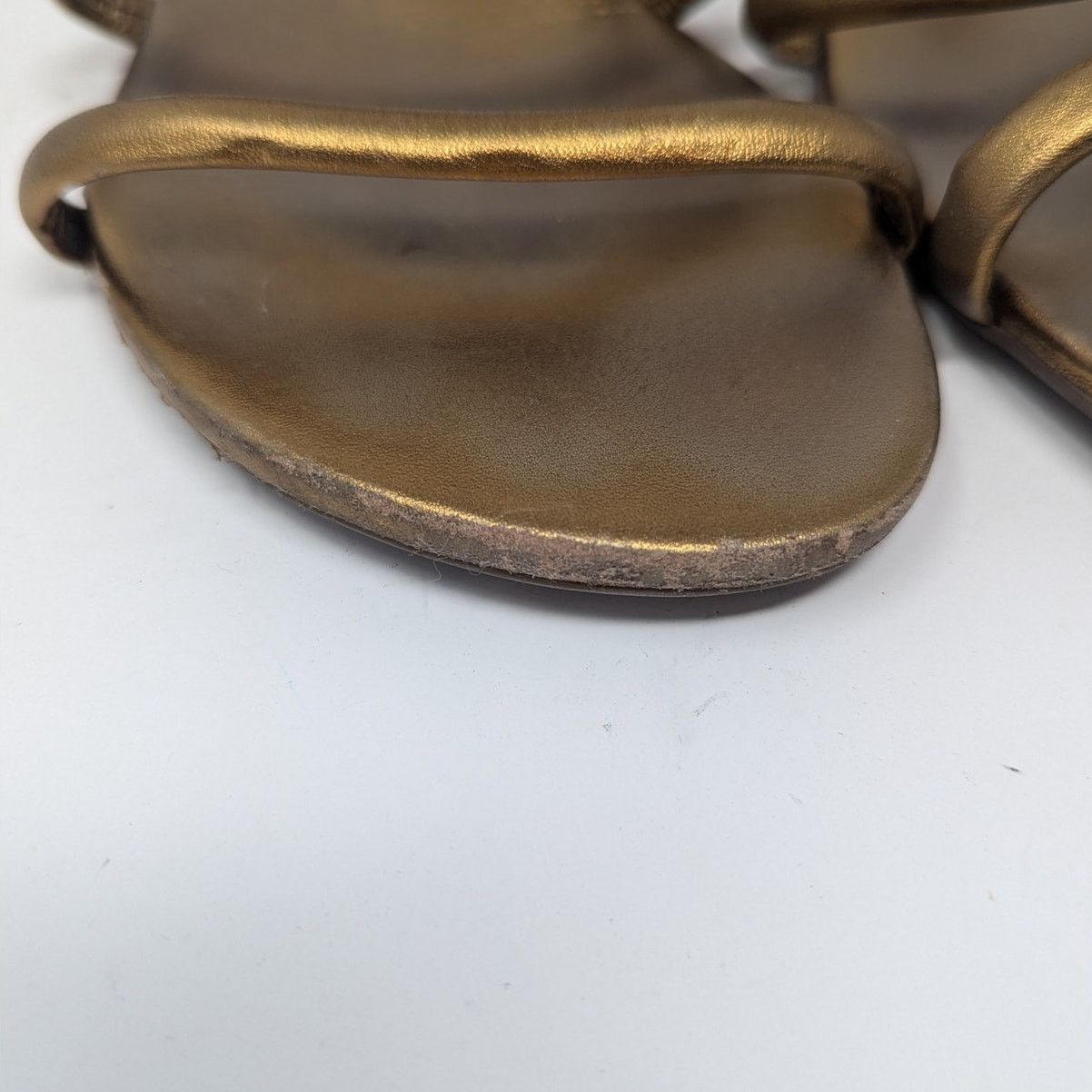 SCHUTZ Schutz Flat Gladiator Slip On Sandal Gold Size 6.5 Size US 6.5 / IT 36.5 - 9 Thumbnail