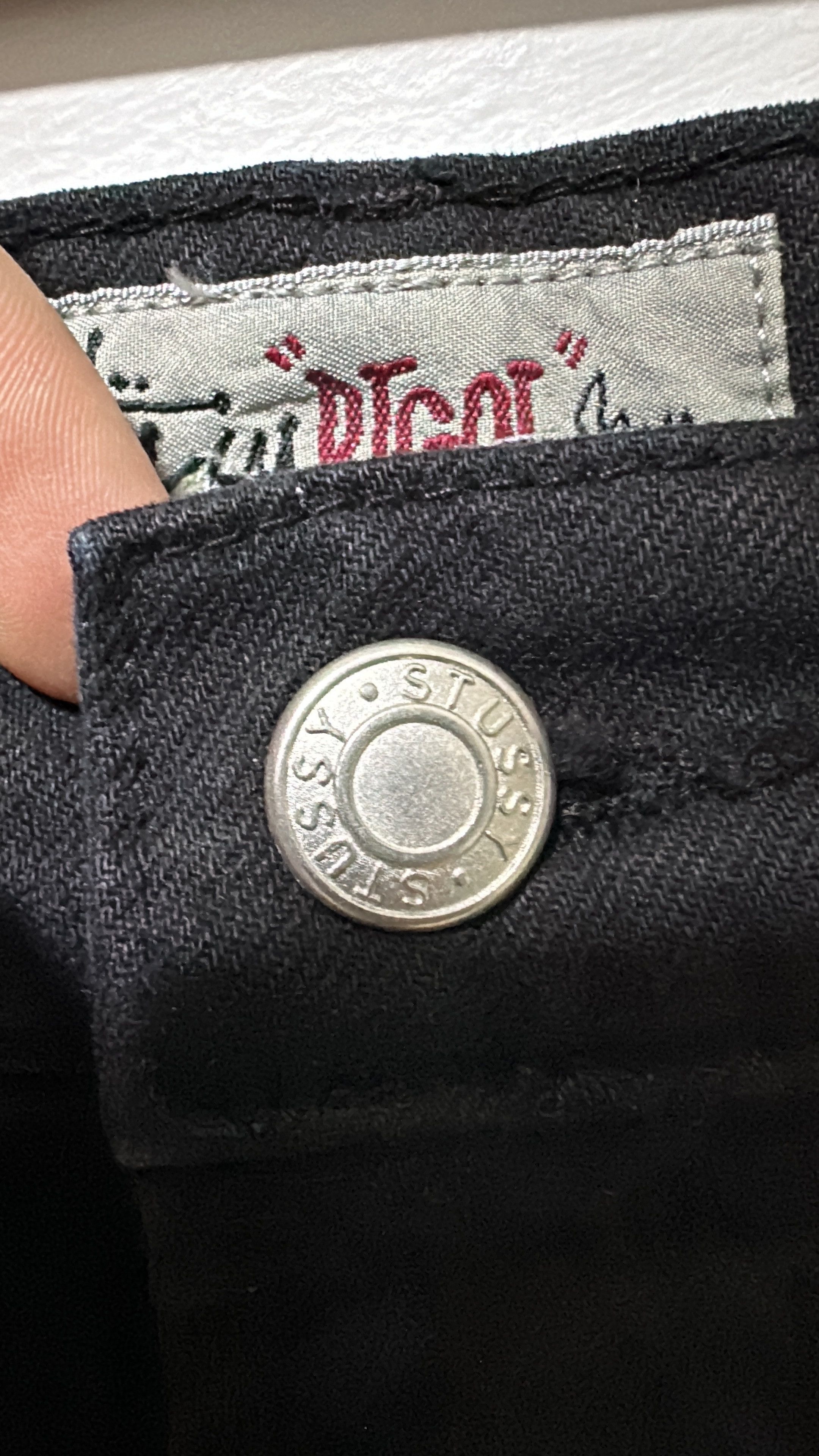 Stussy Stussy Swirl logo Big Ol Jean Denim Black Size 28 Size US 28 / EU 44 - 4 Thumbnail