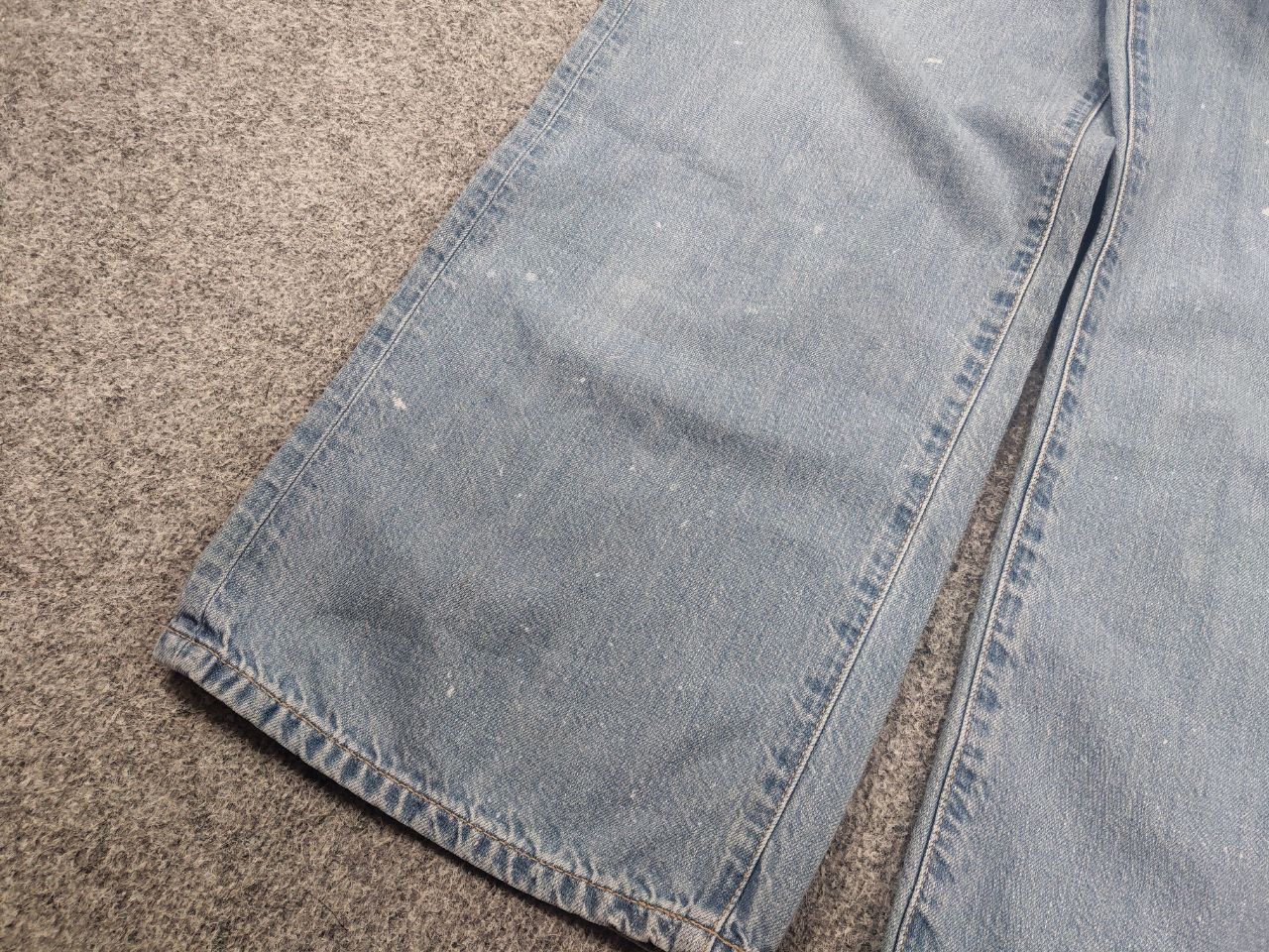 Japanese Brand Ungrid 2114071 Vintage Japan Wide Leg Baggy Distressed Jeans Size 26" / US 2 / IT 38 - 8 Thumbnail