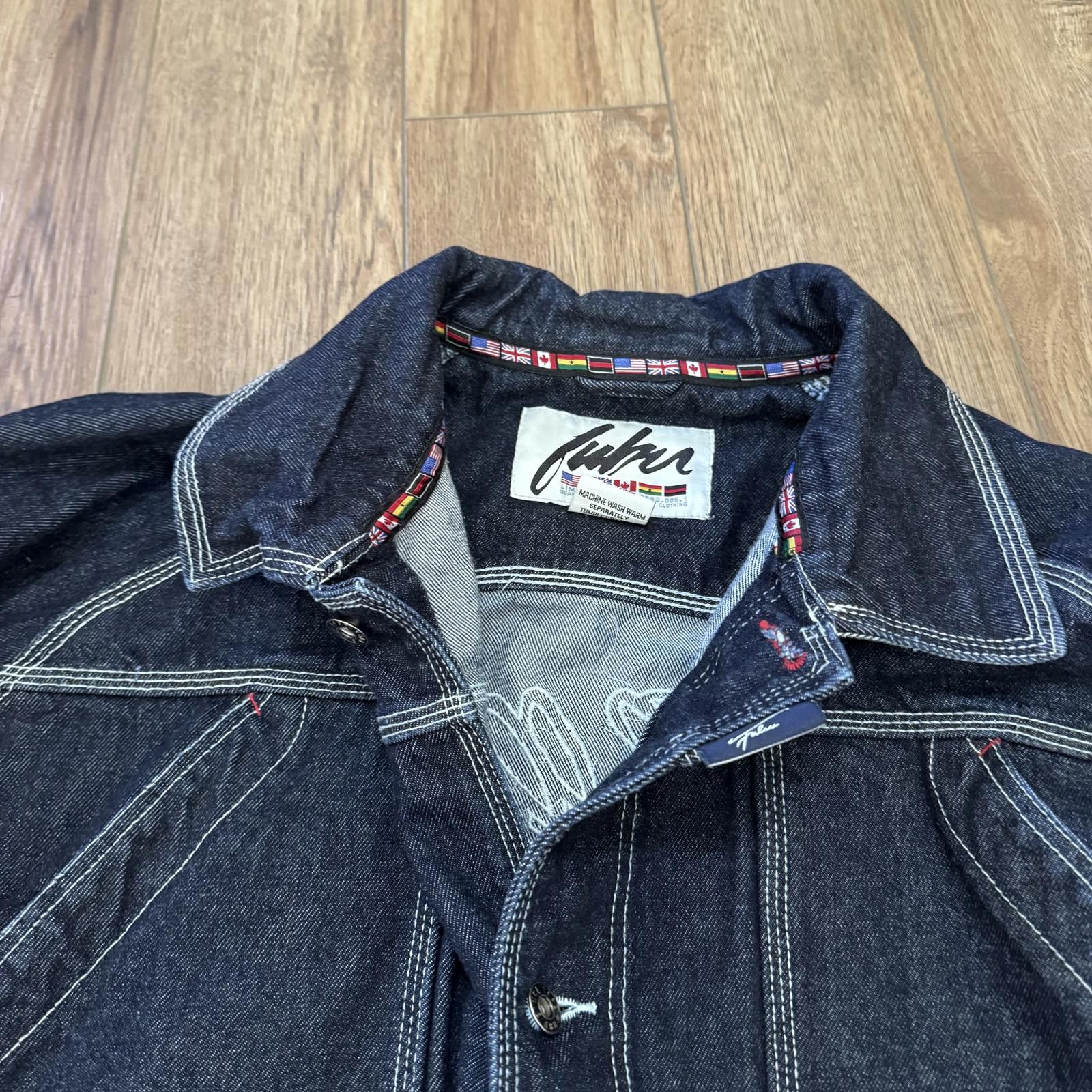 Fubu Vintage Fubu Denim Jacket International Hip Hop Rap Size US XXL / EU 58 / 5 - 2 Thumbnail