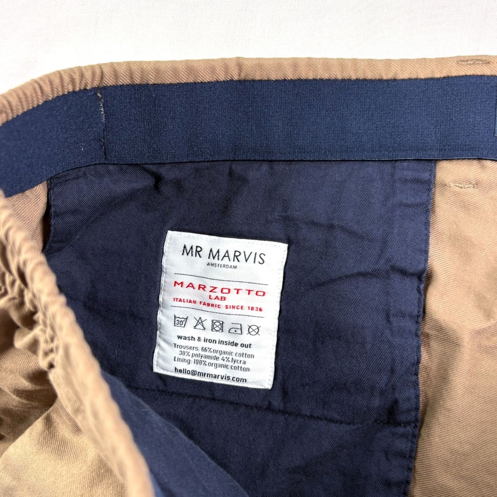 Vintage Mr Marvis Pants Mens 38x32 Brown Chino The Actives Trousers Stretch Size US 38 / EU 54 - 5 Thumbnail