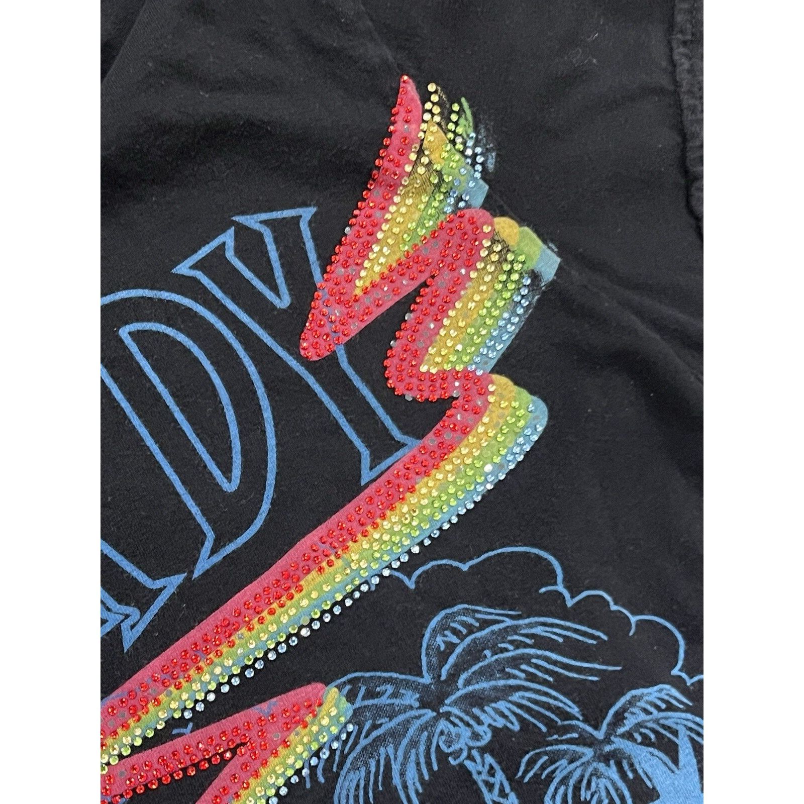 Ed Hardy Vintage Rare Ed Hardy Sick Bedazzled Design Bird Art Y2K Tee Size L / US 10 / IT 46 - 5 Thumbnail