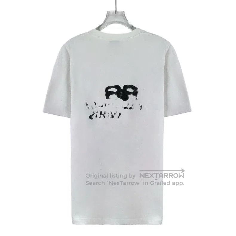 Balenciaga Balenciaga White Logo Letter Graffiti Print Cotton Round N Size US S / EU 44-46 / 1 - 2 Thumbnail
