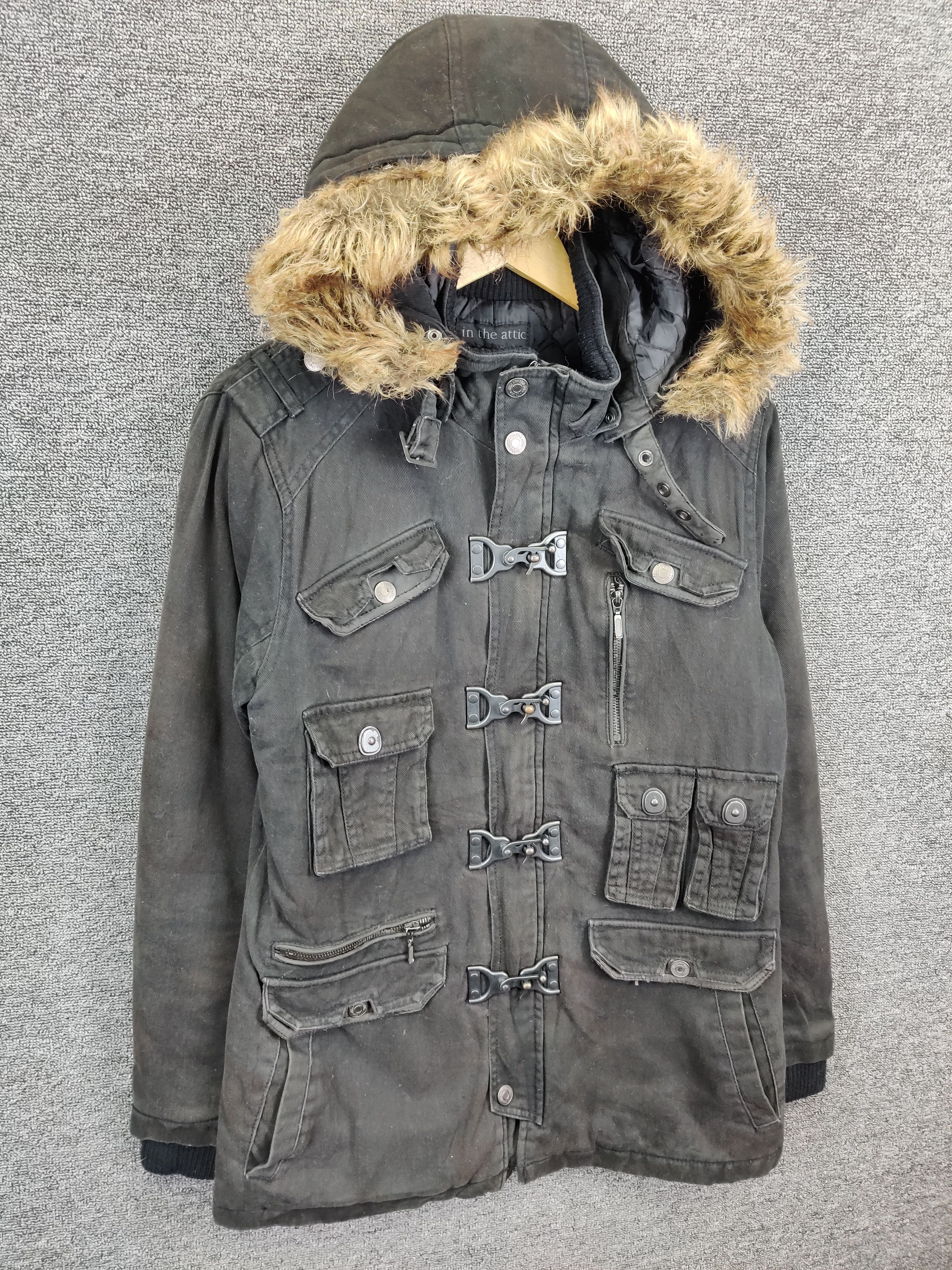 In The Attic Vintage In The Attic Fur Hooded Jacket Like GOA LGB Size US M / EU 48-50 / 2 - 5 Thumbnail