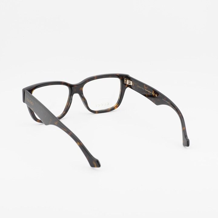 Gucci Gucci GG1428O 005 Square Eyeglasses - Havana 55mm Size ONE SIZE - 11 Thumbnail