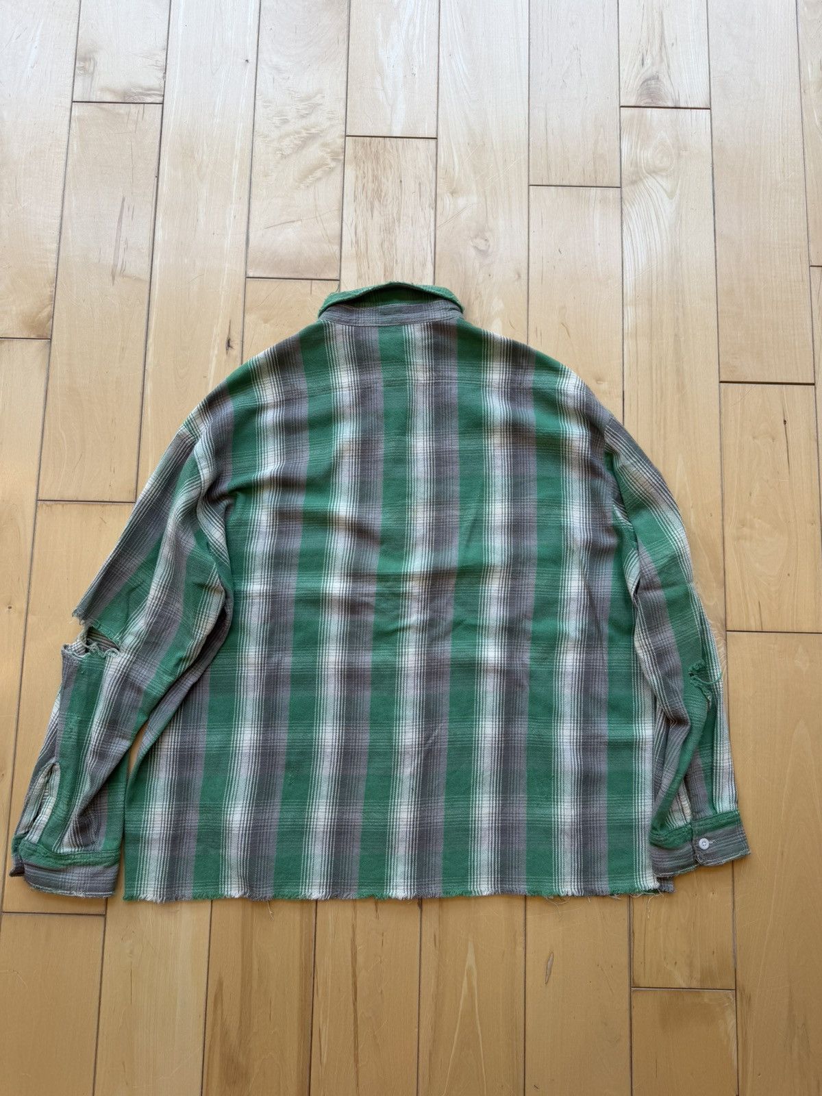 Saint Michael Distressed Flannel Size US L / EU 52-54 / 3 - 2 Thumbnail