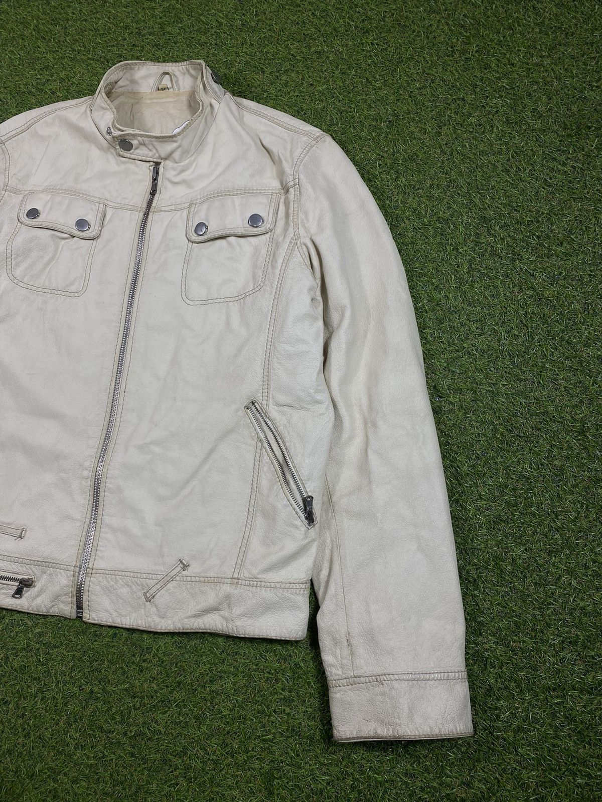 Genuine Leather Vintage 90s Leather jacket streetwear style Size US L / EU 52-54 / 3 - 2 Thumbnail