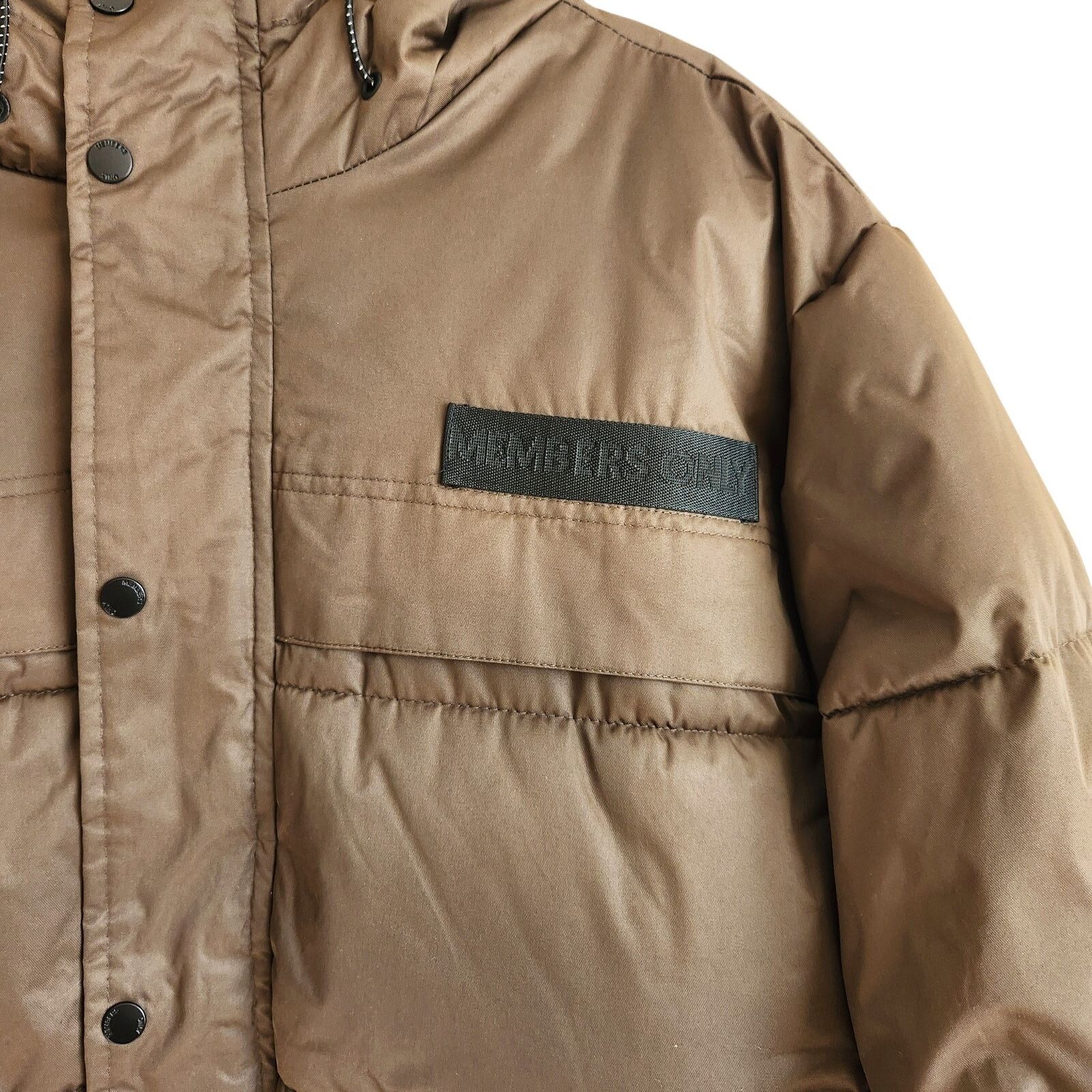 Members Only Members Only Men's Brown Hooded Winter Puffer Jacket Size XL Size US XL / EU 56 / 4 - 2 Thumbnail