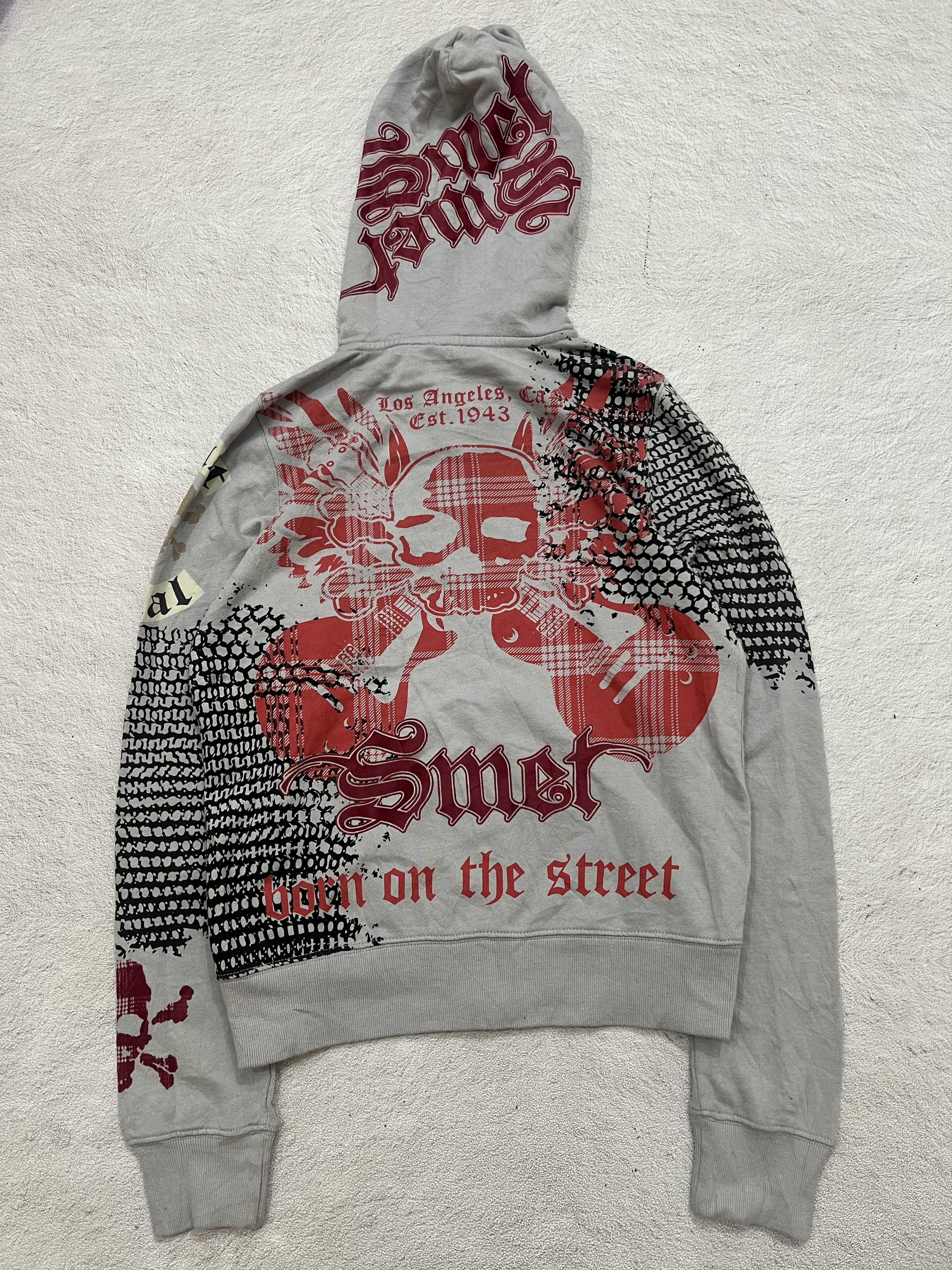 Japanese Brand 2000s Christian Audigier Hysteric Skull Zip y2k Lgb Ifsix Size US S / EU 44-46 / 1 - 2 Thumbnail