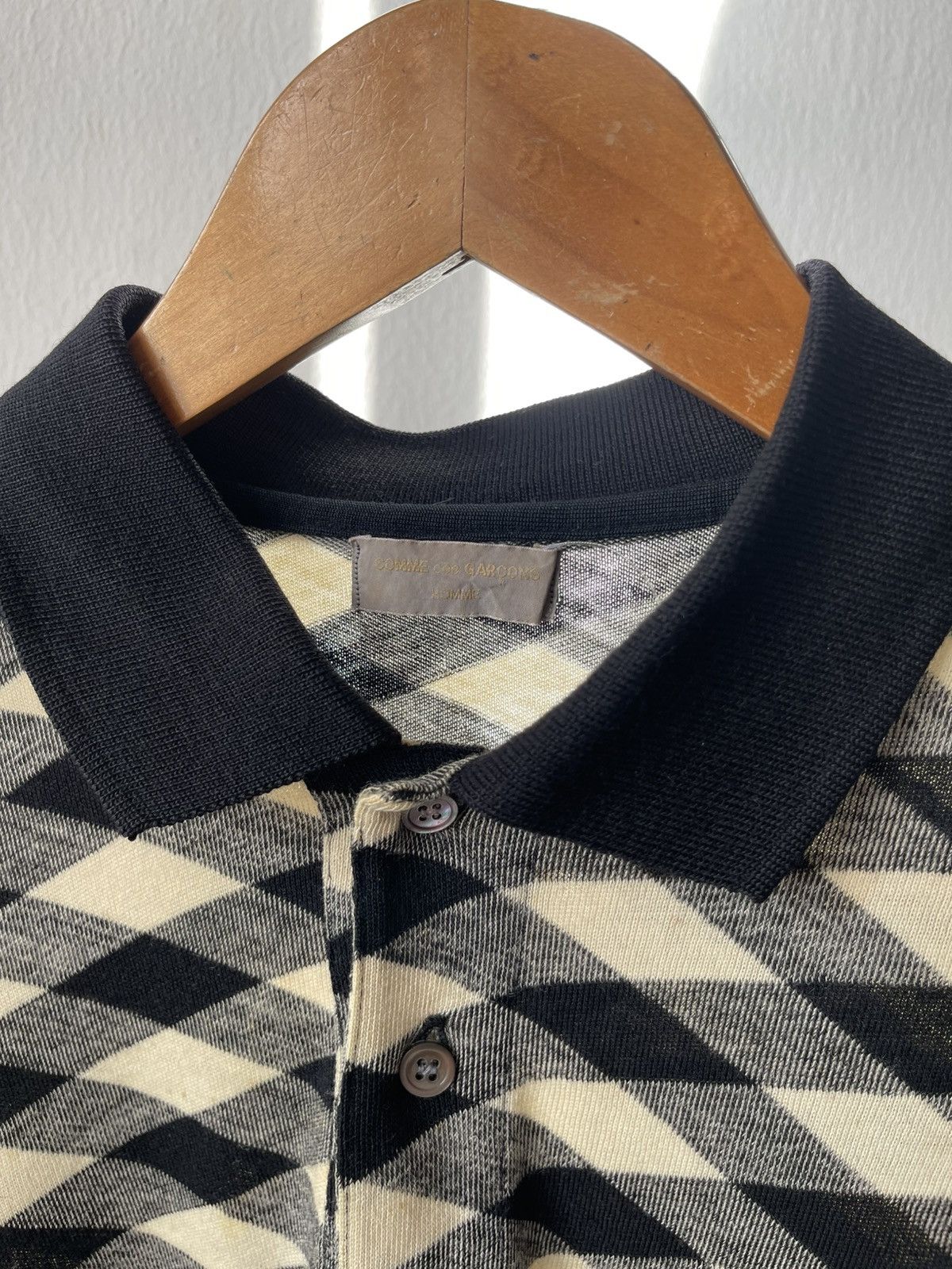 Comme des Garcons Homme Plus 90s Comme Des Garcons Homme Wool Polo Long Sleeve #99 Size US L / EU 52-54 / 3 - 5 Thumbnail