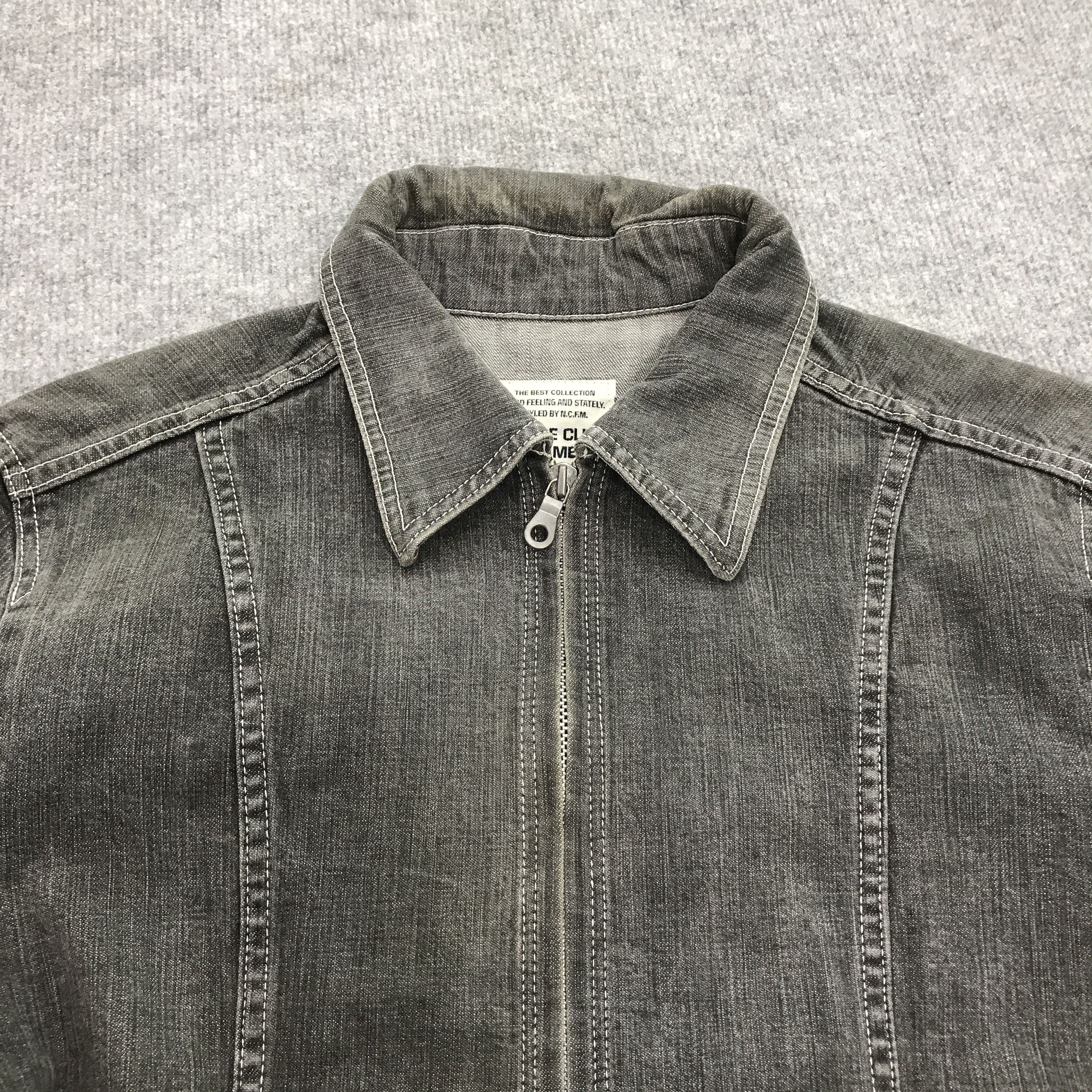 Japanese Brand × Nicole Club nicole club for man Japan black faded up zipper jacket Size US S / EU 44-46 / 1 - 9 Thumbnail