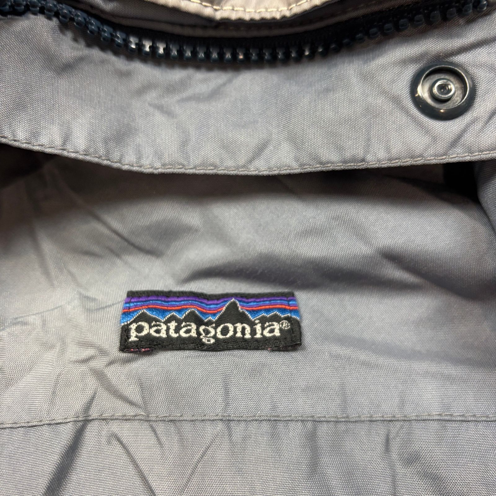 Patagonia × Vintage Vintage 80s 90s Patagonia Snap Hidden Hood Jacket Mens Large Size US L / EU 52-54 / 3 - 4 Thumbnail