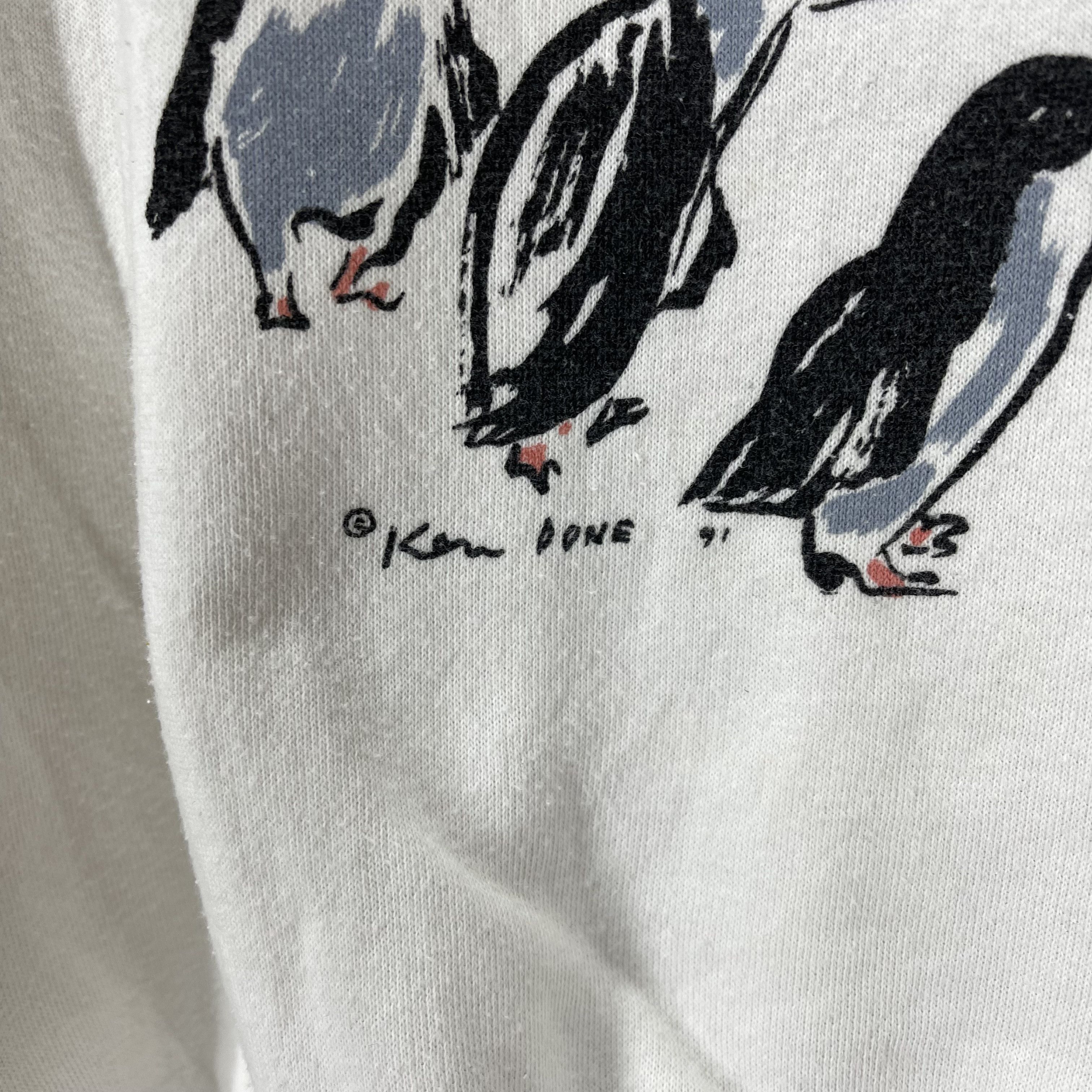 Vintage 90s DOWN UNDER AUSTRALIA by KEN DONE Sweatshirt #1174/AN Size US L / EU 52-54 / 3 - 3 Thumbnail