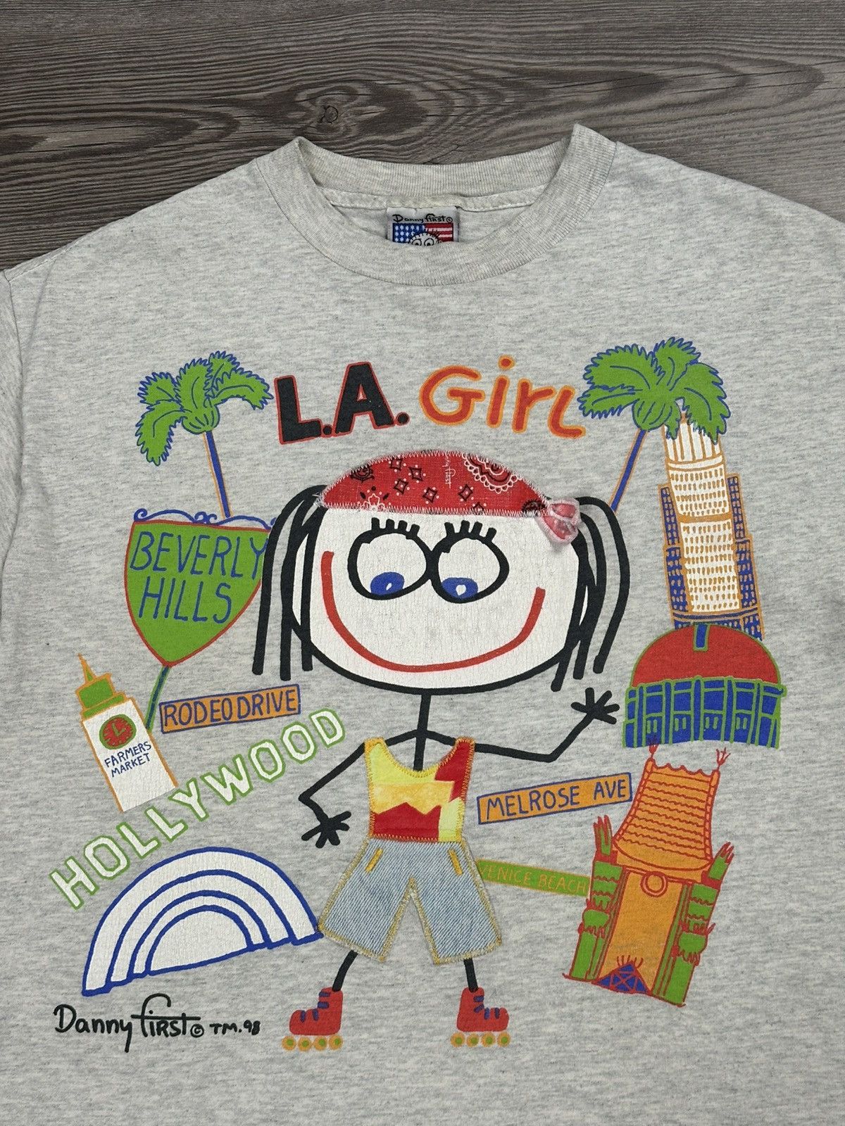 Vintage Vintage Danny First LA Girl T Shirt Size US M / EU 48-50 / 2 - 2 Thumbnail