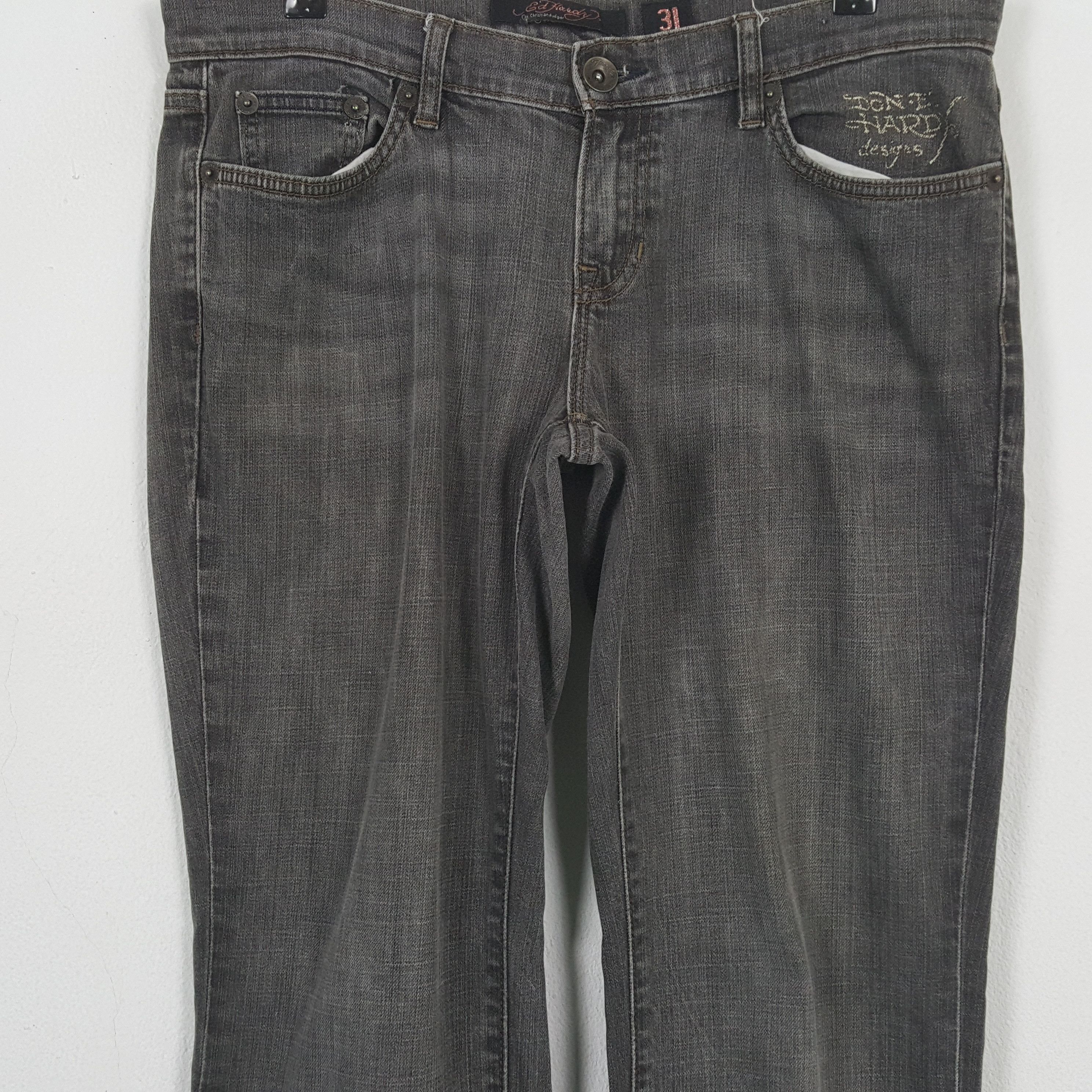 Ed Hardy × Vintage ED HARDEY Fashion Brand Jeans C280N22 Size 34" / US 12 / IT 48 - 4 Thumbnail