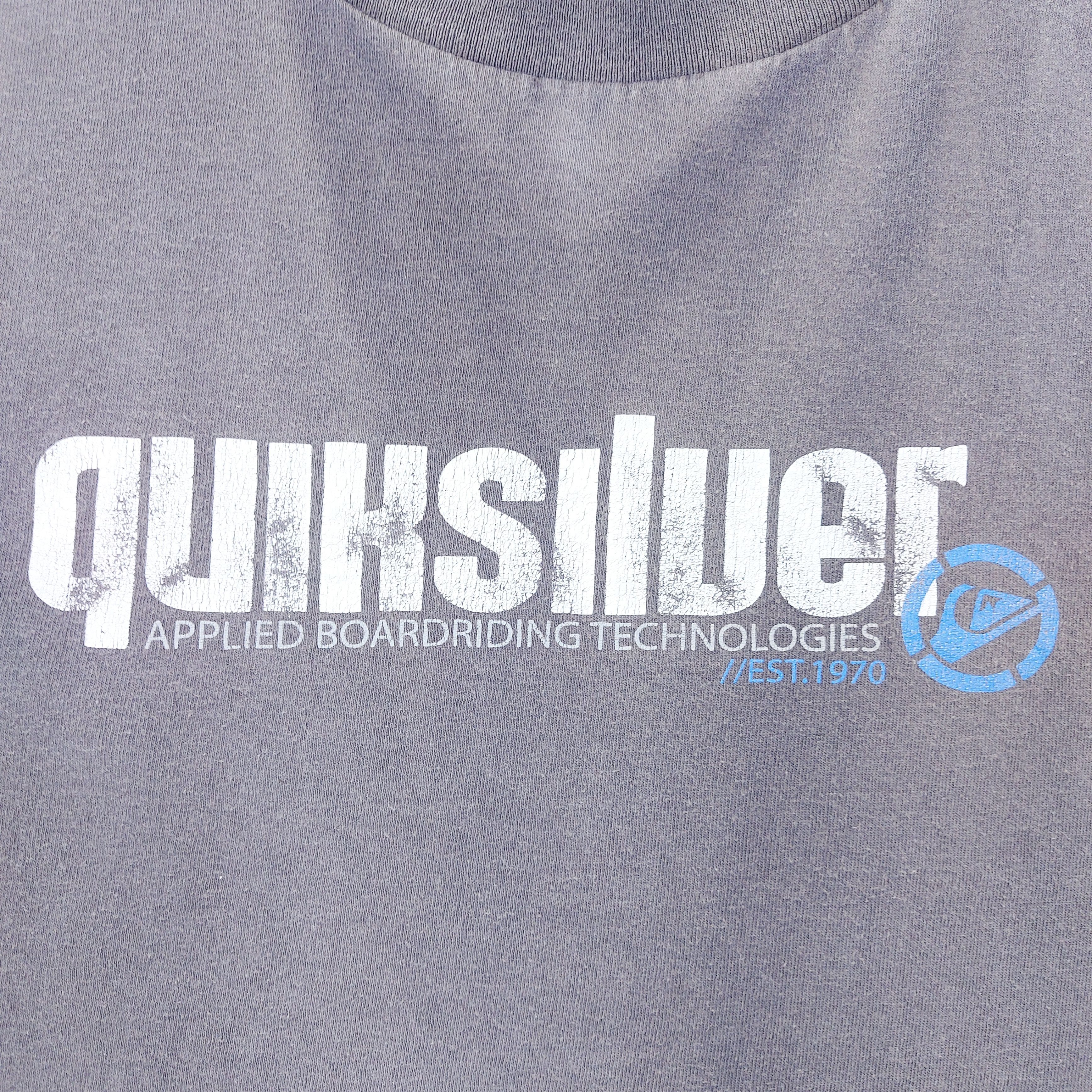 Quiksilver Vintage 90s Quiksilver Surf Skate Gradient Sun Faded TEE Size US XL / EU 56 / 4 - 3 Thumbnail