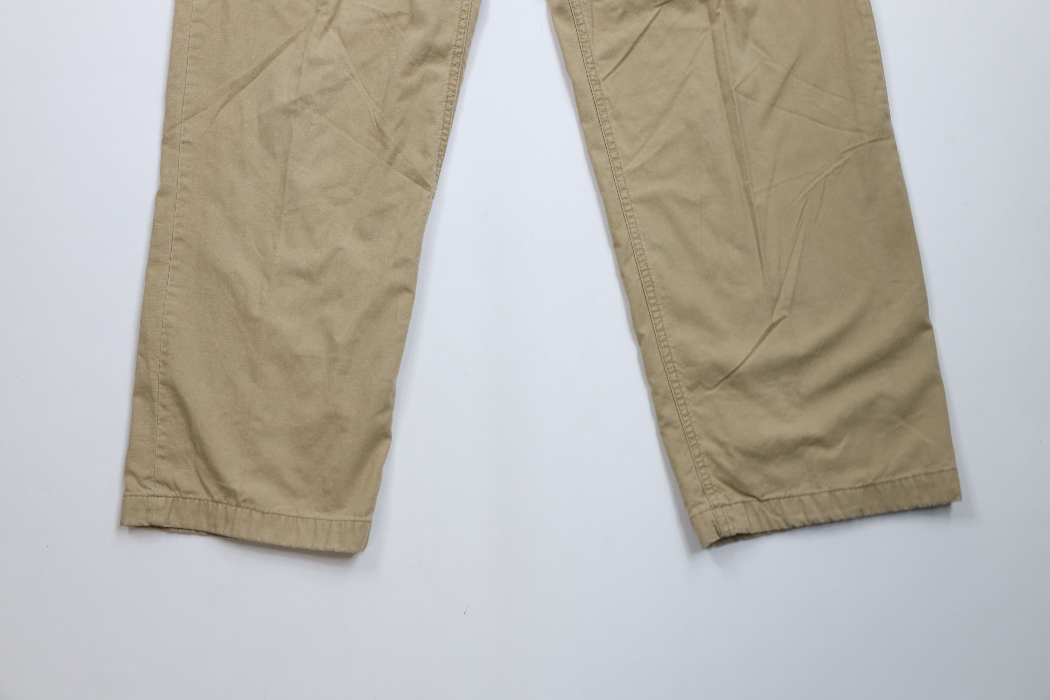 Gap × Vintage Vintage 90s Y2K Gap Chamois Cloth Lined Wide Leg Pants Beige Size US 34 / EU 50 - 4 Thumbnail