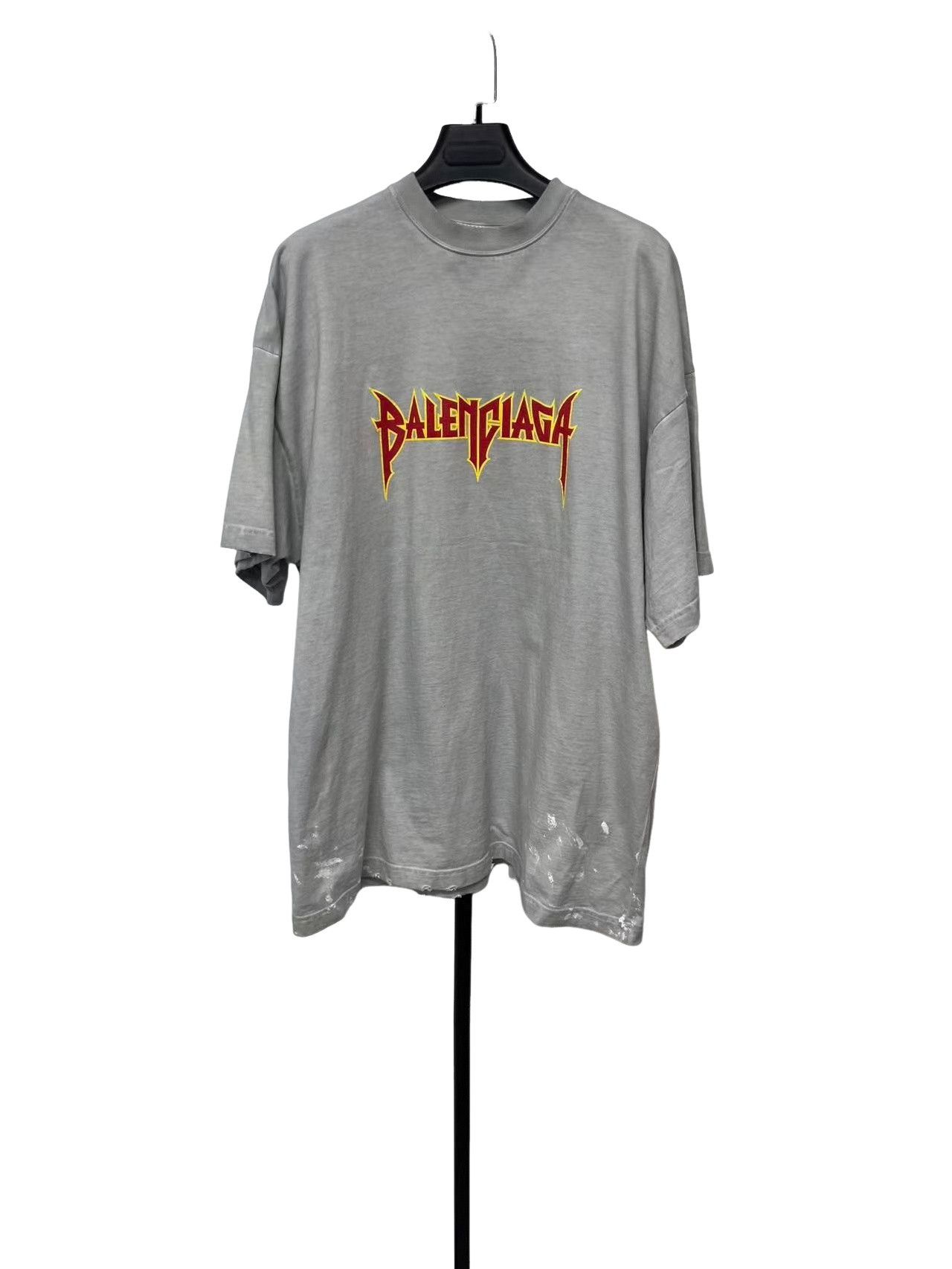 Balenciaga Balenciaga Metallica Graphic Distressed T-Shirt Size 1 Size US S / EU 44-46 / 1 - 1 Thumbnail