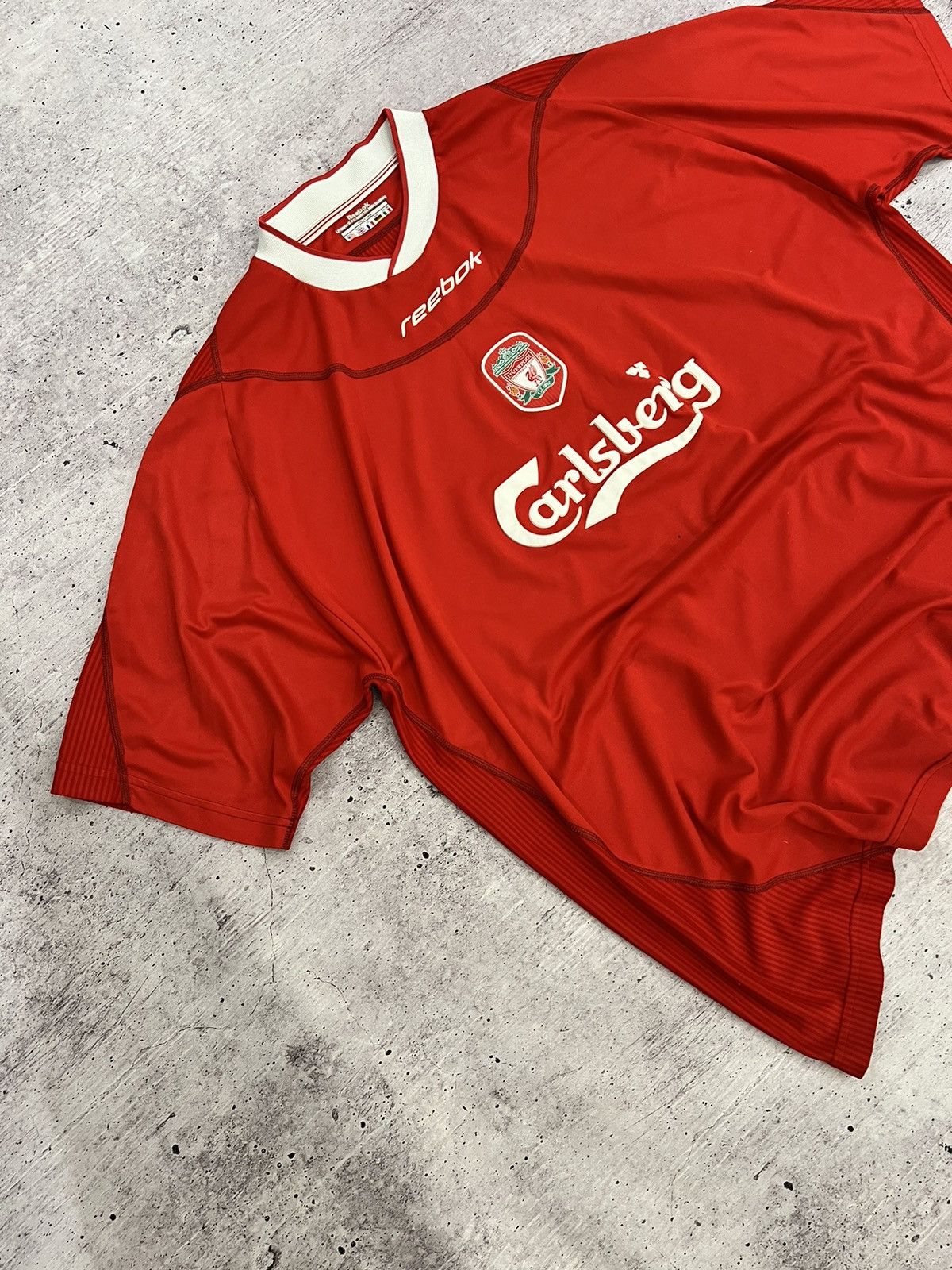 Reebok × Vintage 🩸RARE🩸Reebok Liverpool 2002/2004 Home Jersey Size US XXL / EU 58 / 5 - 3 Thumbnail