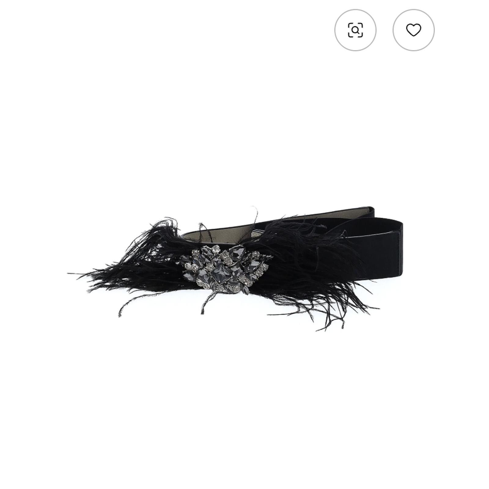 Other White House Black Market Feather and Rhinestone Belt Size L Size ONE SIZE - 1 Preview