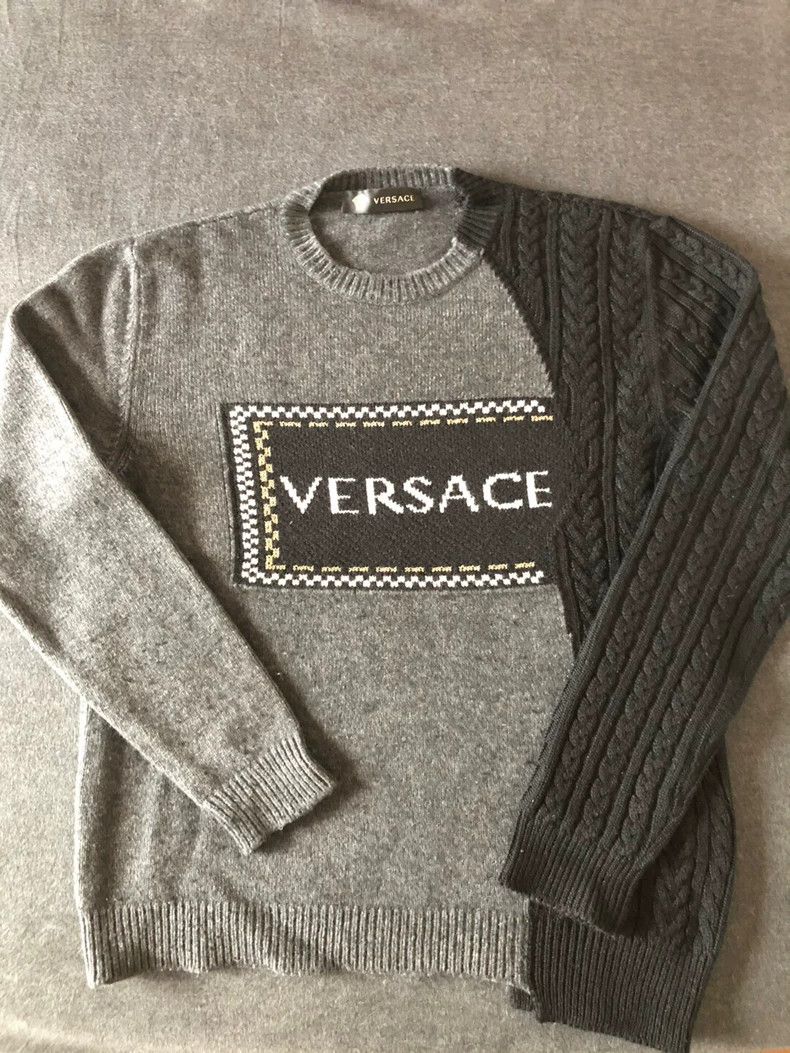 Versace Versace Limited patchwork sweater Size US S / EU 44-46 / 1 - 1 Thumbnail