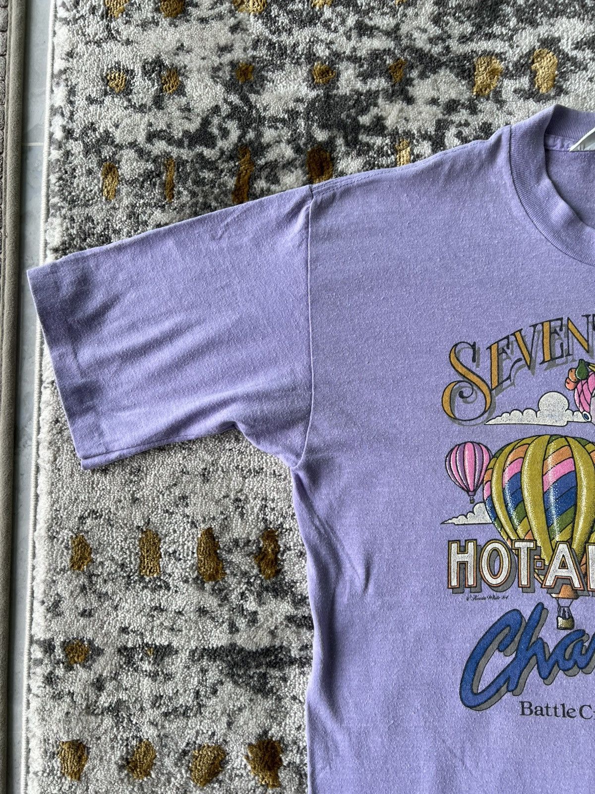 Vintage 80s Hot Air Balloon Championship Festival t shirt Size US L / EU 52-54 / 3 - 5 Thumbnail