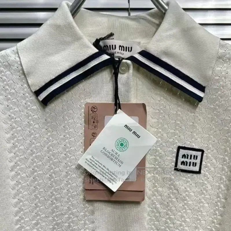 Miu Miu Miu Miu Summer Wool Tee in Off-White . Size S / US 4 / IT 40 - 5 Thumbnail