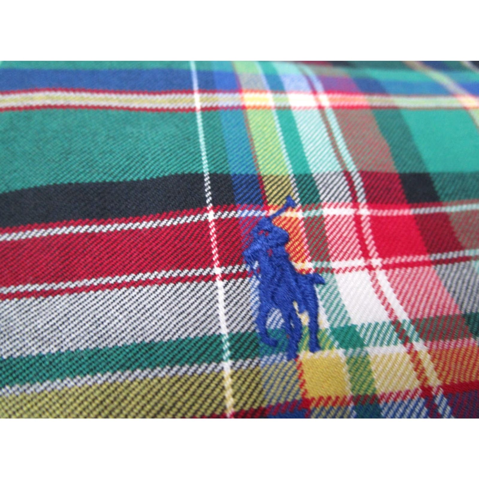 Ralph Lauren VINTAGE Ralph Lauren Shirt Mens XL Green Plaid Button Up Long Sleeve Blue Pony Size US XL / EU 56 / 4 - 3 Thumbnail