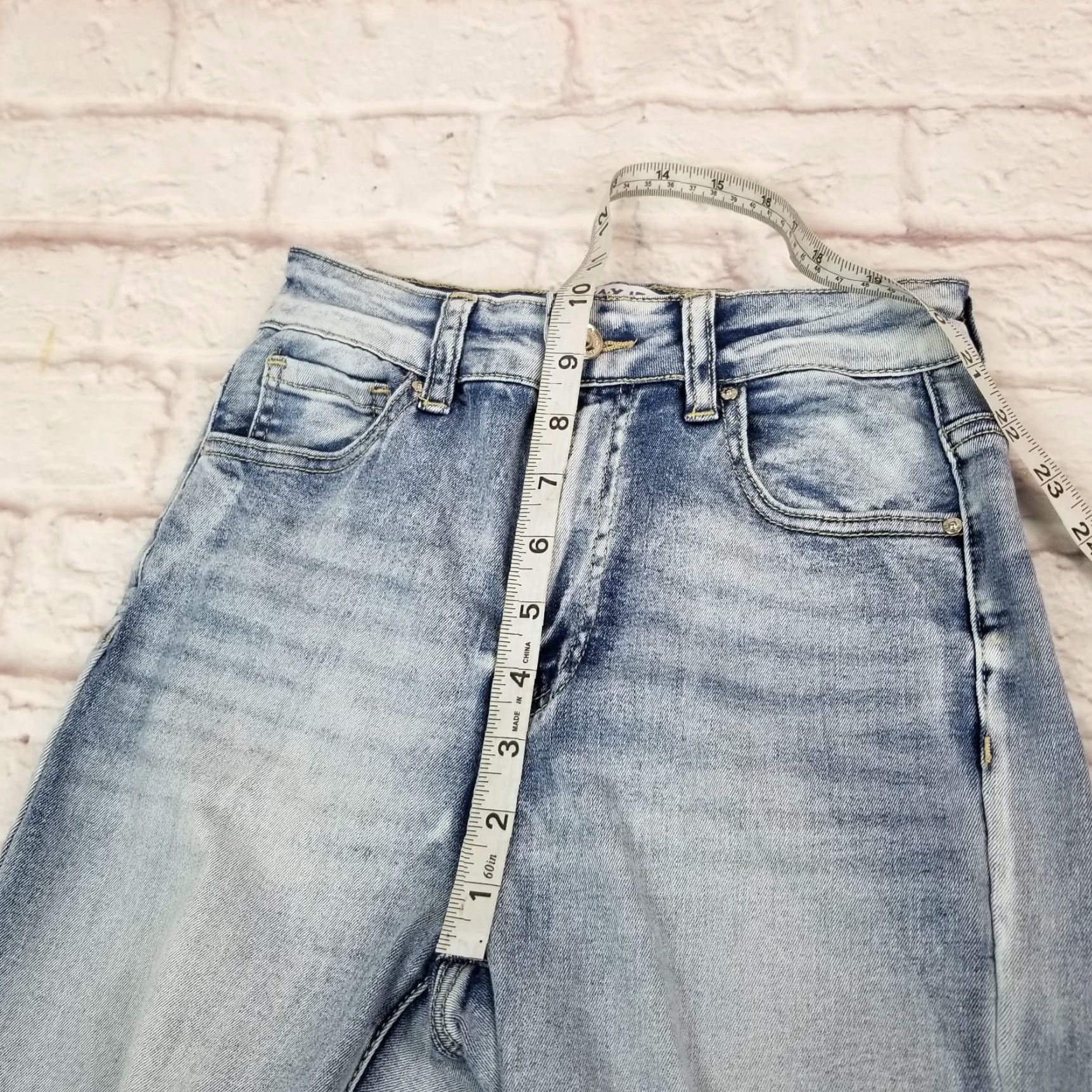 Vintage WAX JEAN Jeans Teens High Rise Skinny Blue Light Wash Size 5 / 27 Size 27" / US 4 / IT 40 - 6 Thumbnail
