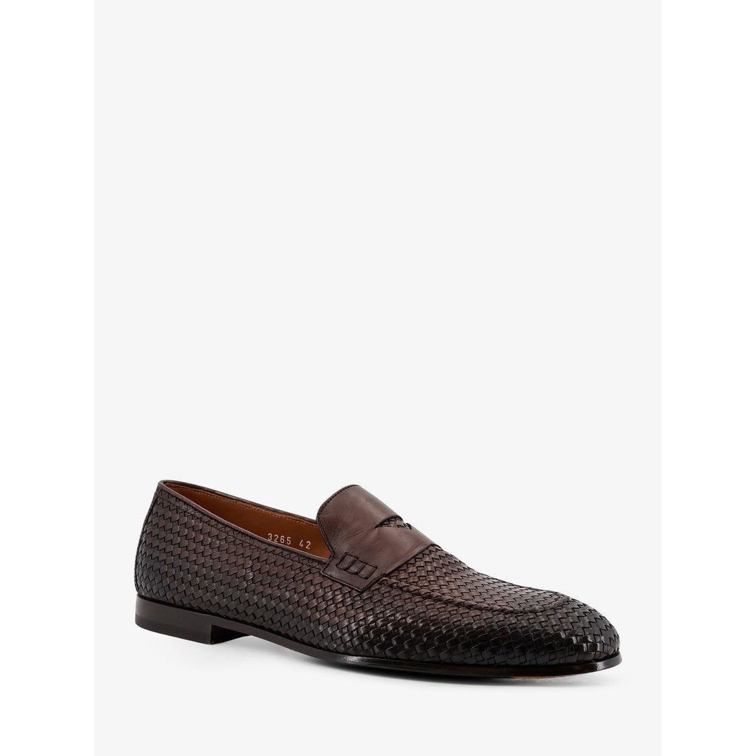 Other DOUCALS Braidy Brown Leather Loafers New & Authentic (Men's Size US 9 / EU 42 - 2 Thumbnail